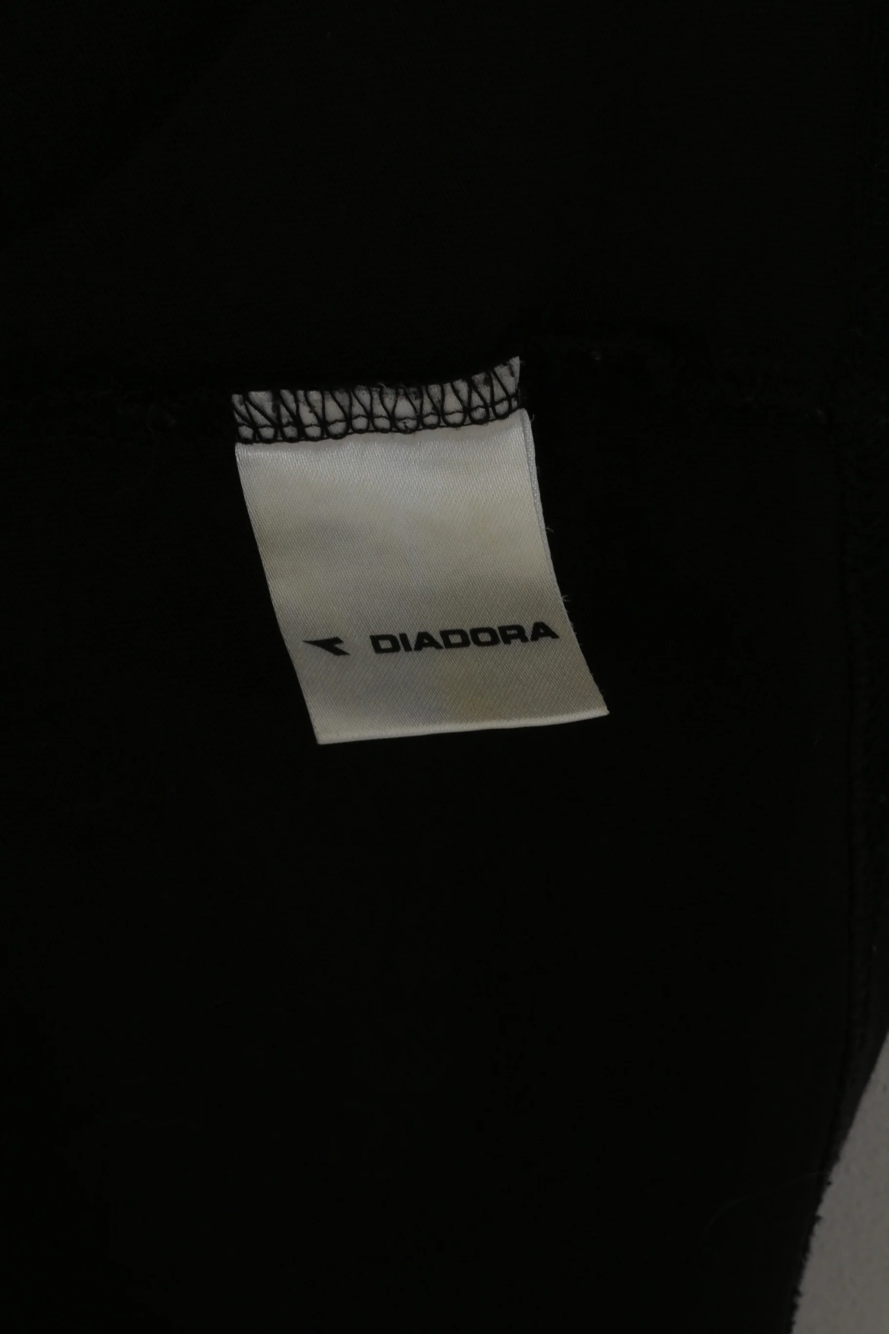Diadora Women S Shirt Black Cotton Squadra Italy Stretch Sport Top - Image 5