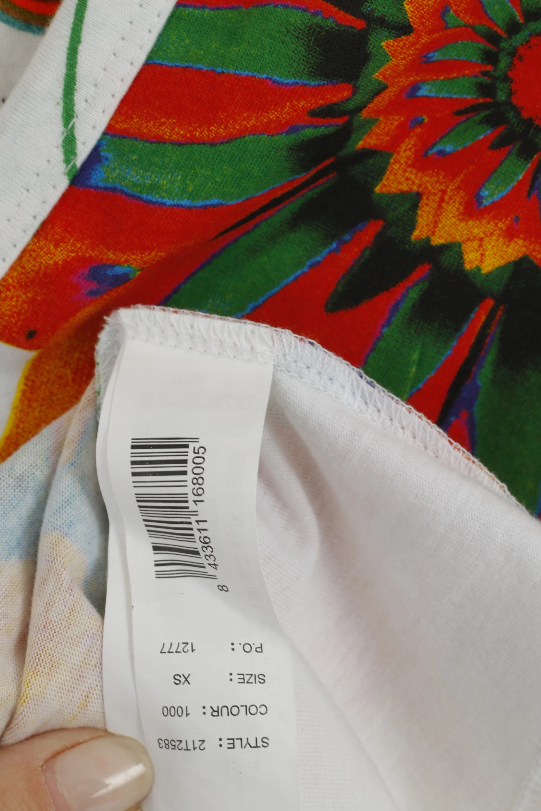 Desigual Women XS Shirt White Emroidered Floral Cotton Bound V Neck Summer Top - Image 5