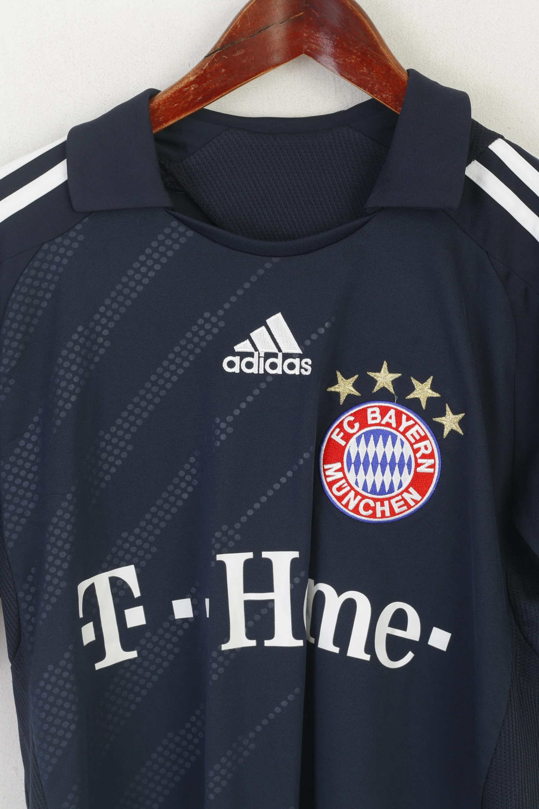 Adidas CF Bayern Boys 164 14 Age Shirt Navy Bayern Munich #11 OLIĆ Football Jersey Top - Image 2