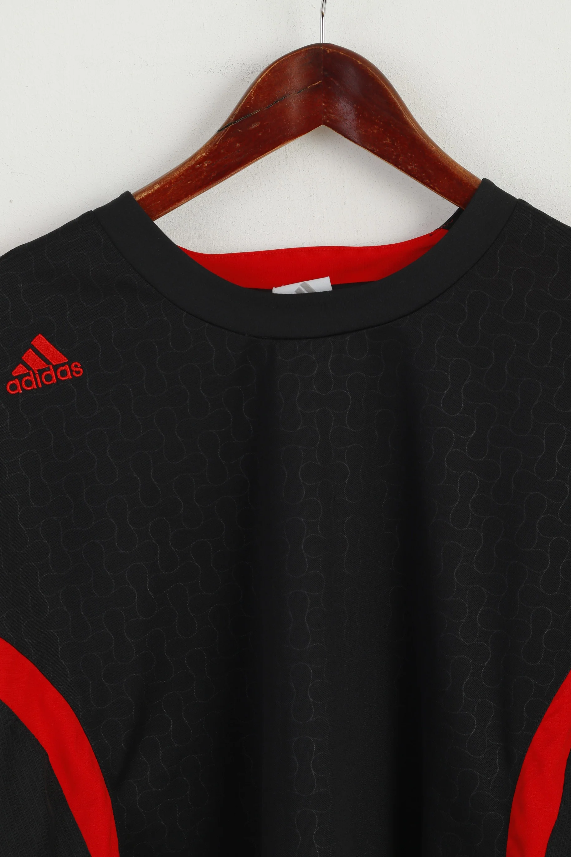 Adidas Men L Shirt Black Predator Football Climacool Activewear Sport Jersey Top - Image 2