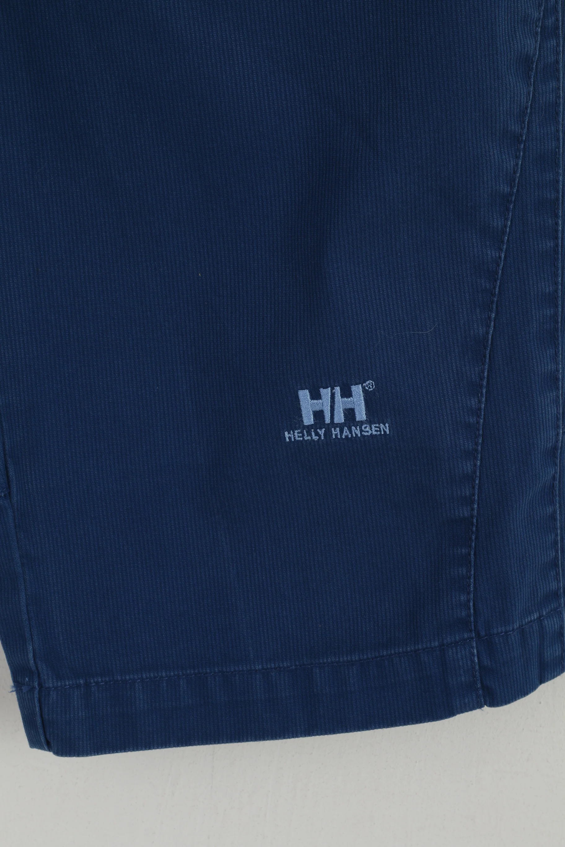 Helly Hansen Women S Shorts Navy Cotton Emroidered Capri Bermuda - Image 3