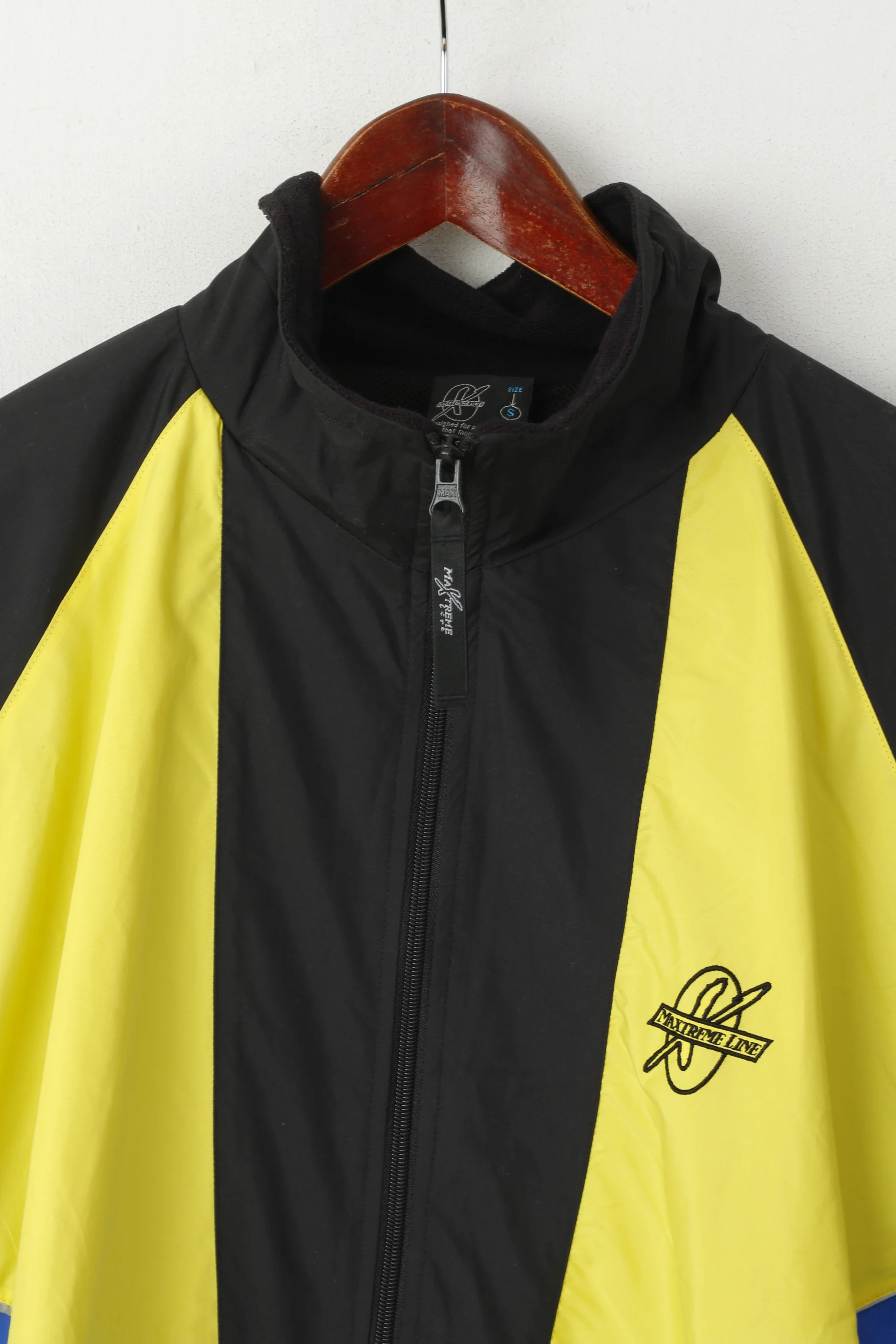 Maxtreme Line Men S Jacket Black Bike Run Activewear Training Zip Up Cycling Top - Image 2