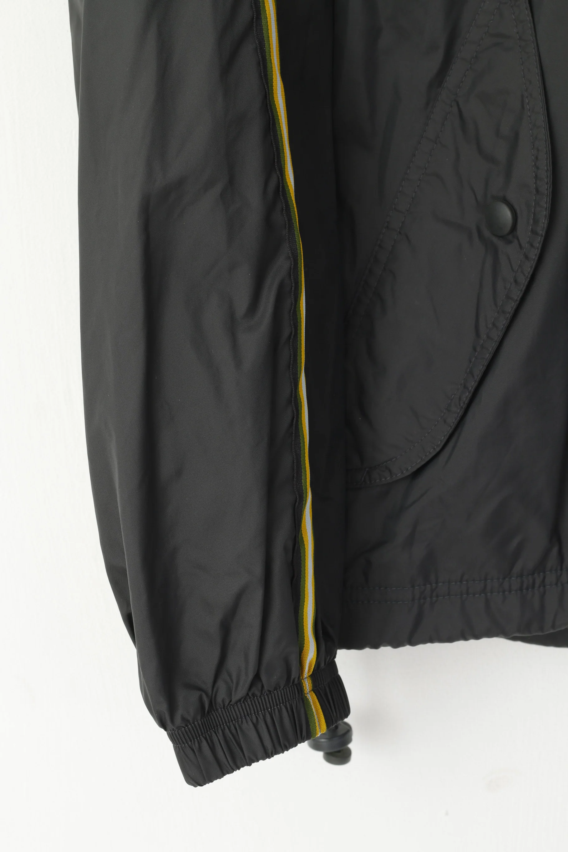 Nike Men S Jacket Grey Nylon Waterproof Sport Hooded Zip Up Basic Top - Image 3