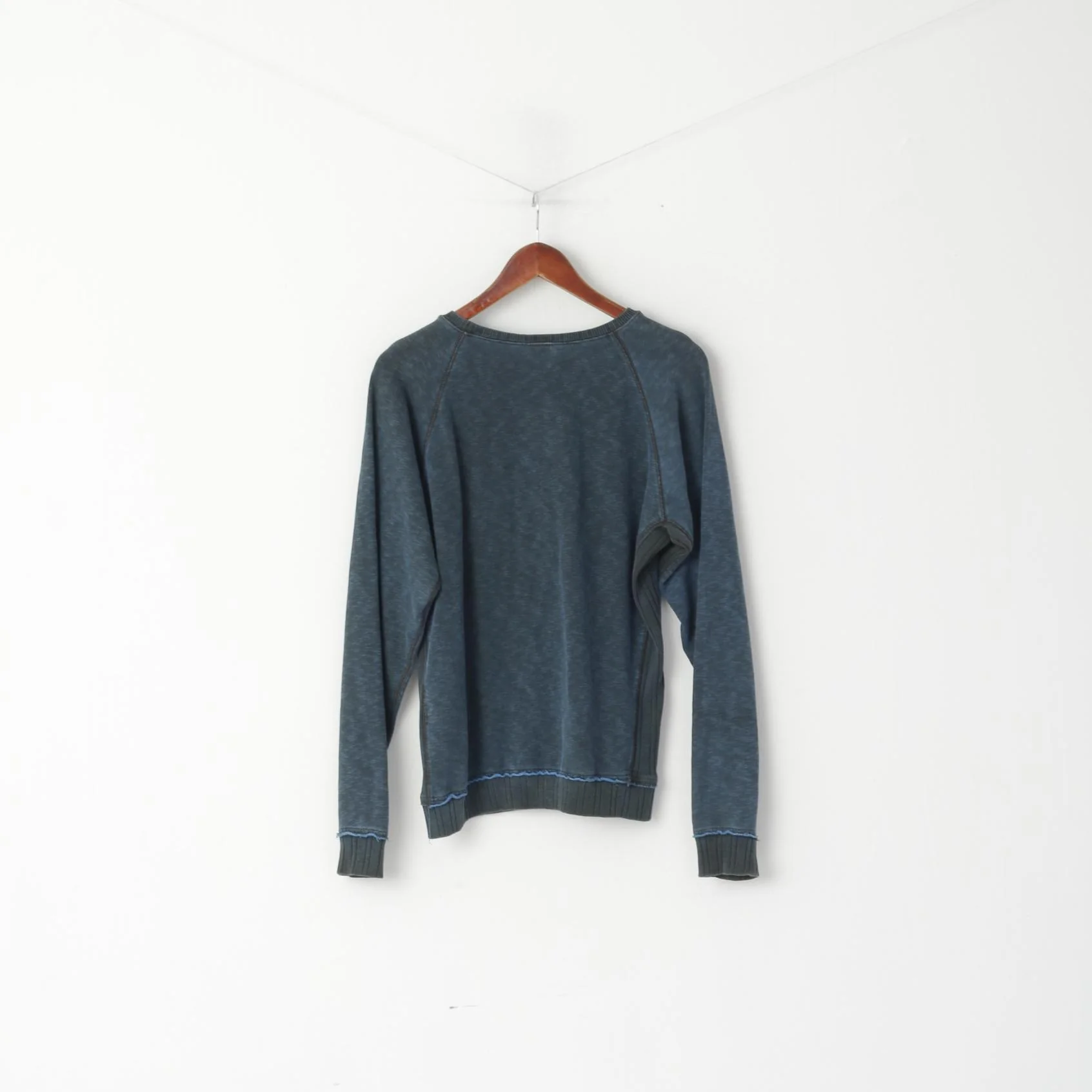Diesel Men M (S) Sweatshirt Navy Graphic Nouseva Kaamos Slim Crew Neck Cotton Top - Image 5