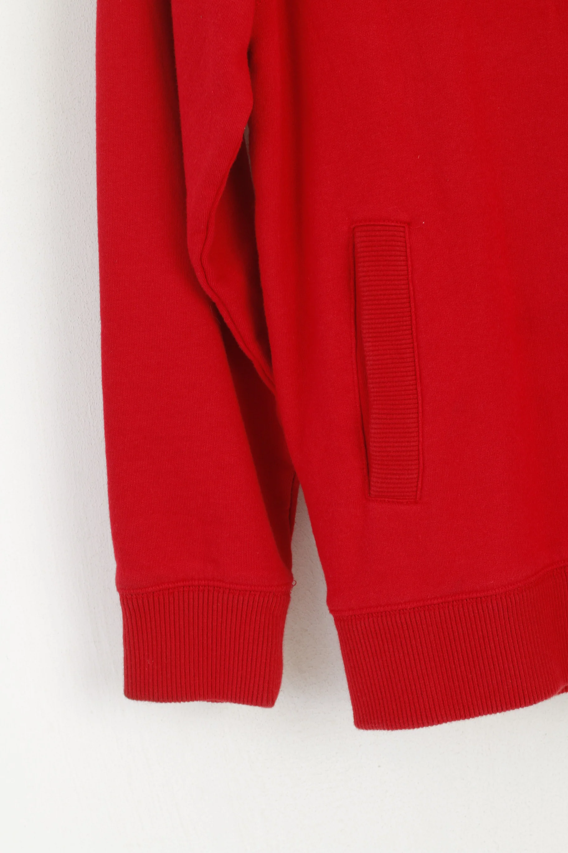 Original Animal Girls 11-12 Age Sweatshirt Red Hood Cotton Jumper Sport Top - Image 3