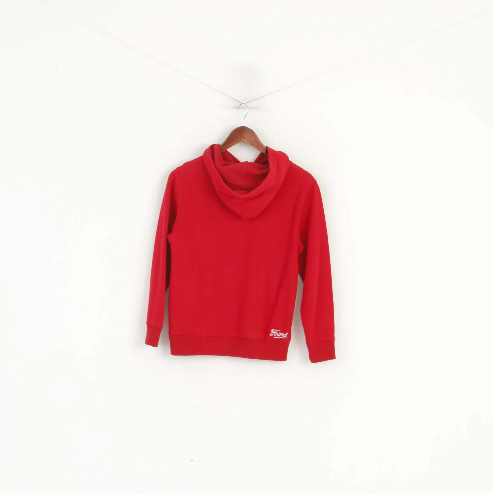 Original Animal Girls 11-12 Age Sweatshirt Red Hood Cotton Jumper Sport Top - Image 6