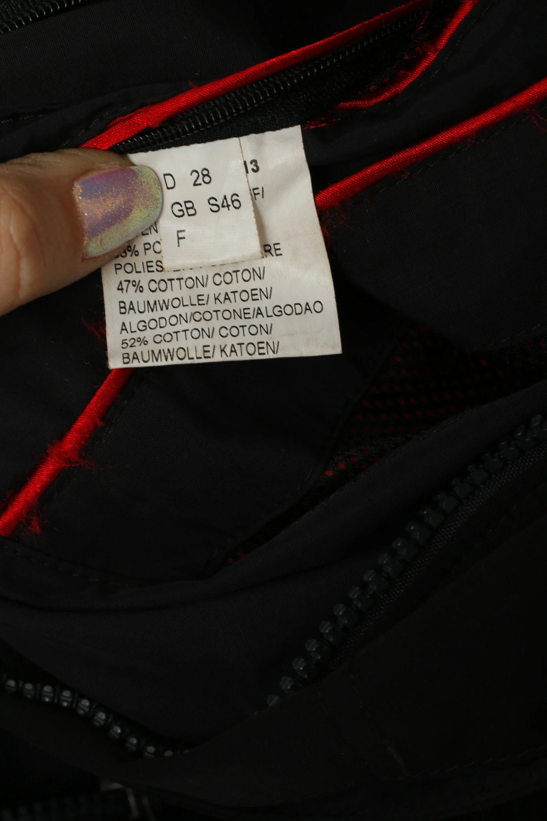 Bush Men 46 XL Jacket Black Sympatex Technlogy Allweather Classic Full Zipper Top - Image 6