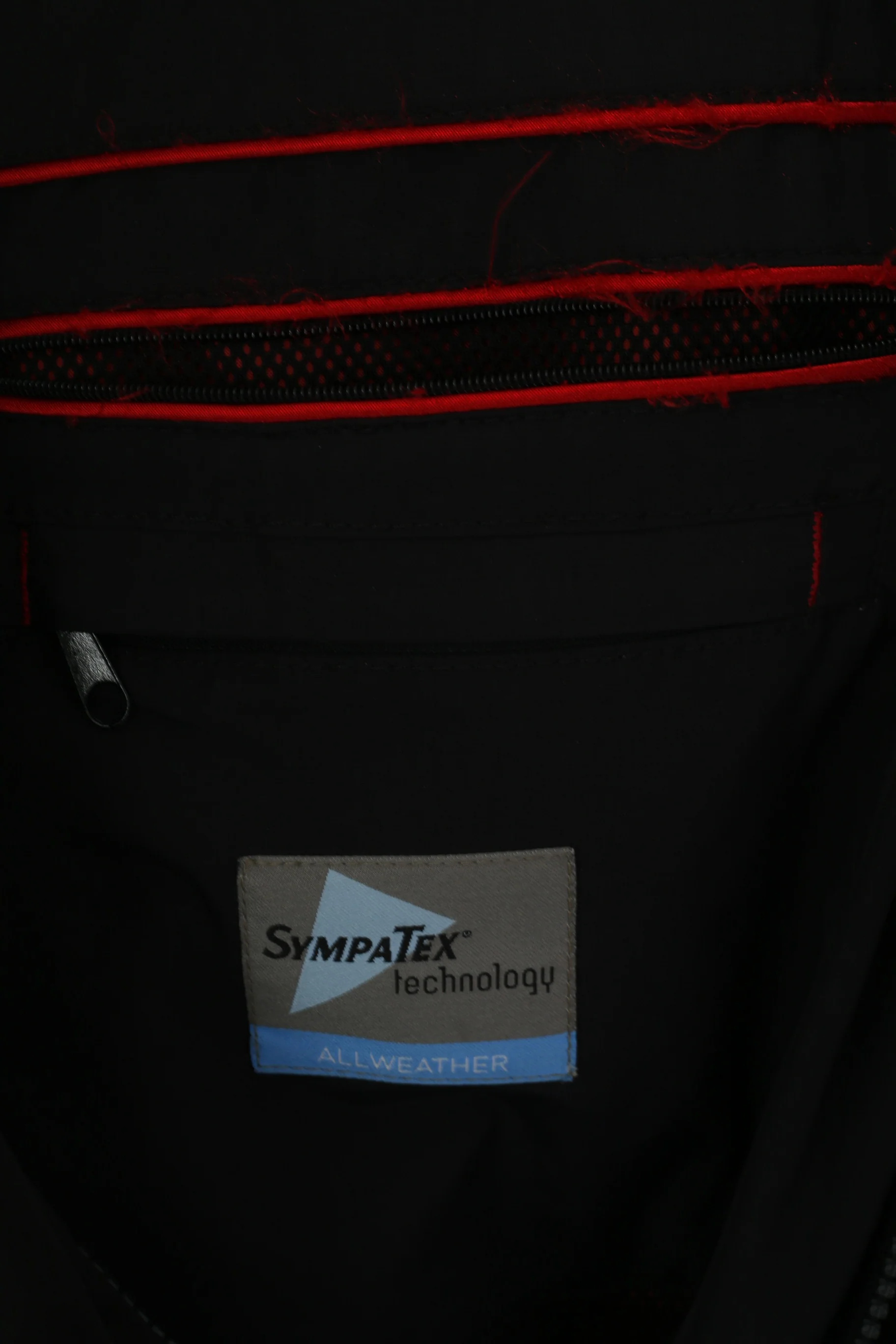 Bush Men 46 XL Jacket Black Sympatex Technlogy Allweather Classic Full Zipper Top - Image 7