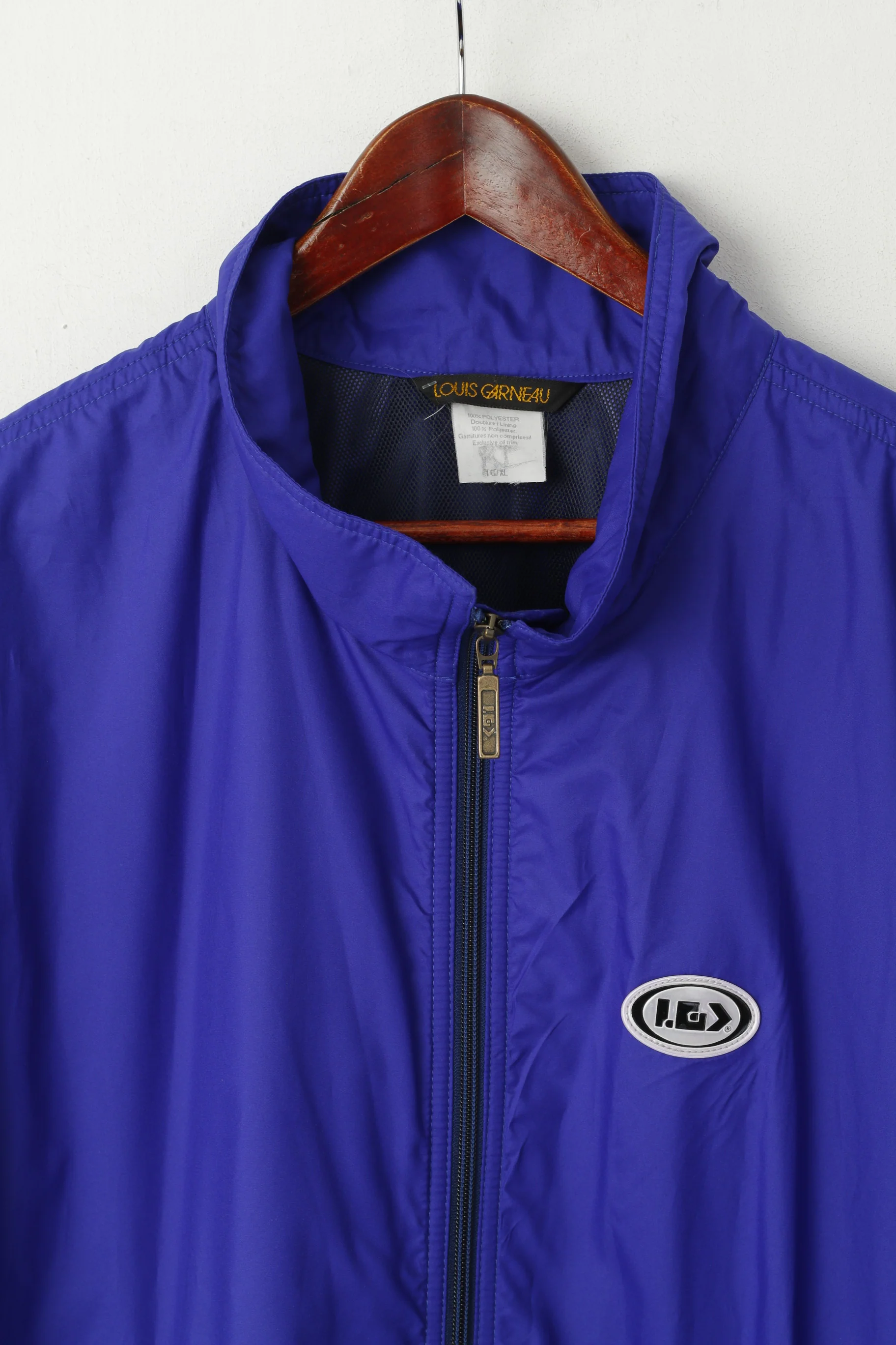 Louis Garneau Men XL Jacket Bike Purple Lightweight Zip Up Cycling Activewear Top - Image 2