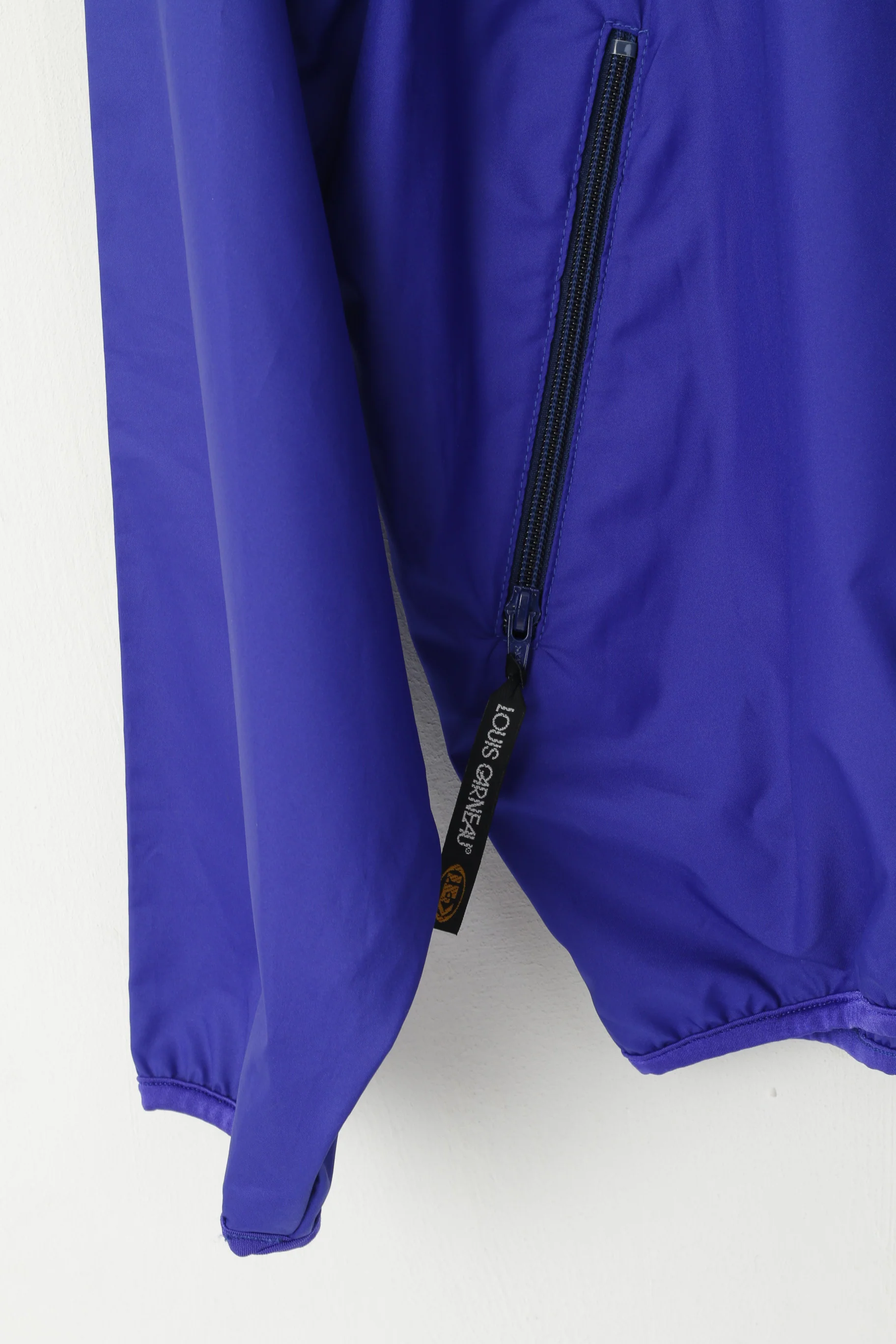 Louis Garneau Men XL Jacket Bike Purple Lightweight Zip Up Cycling Activewear Top - Image 3