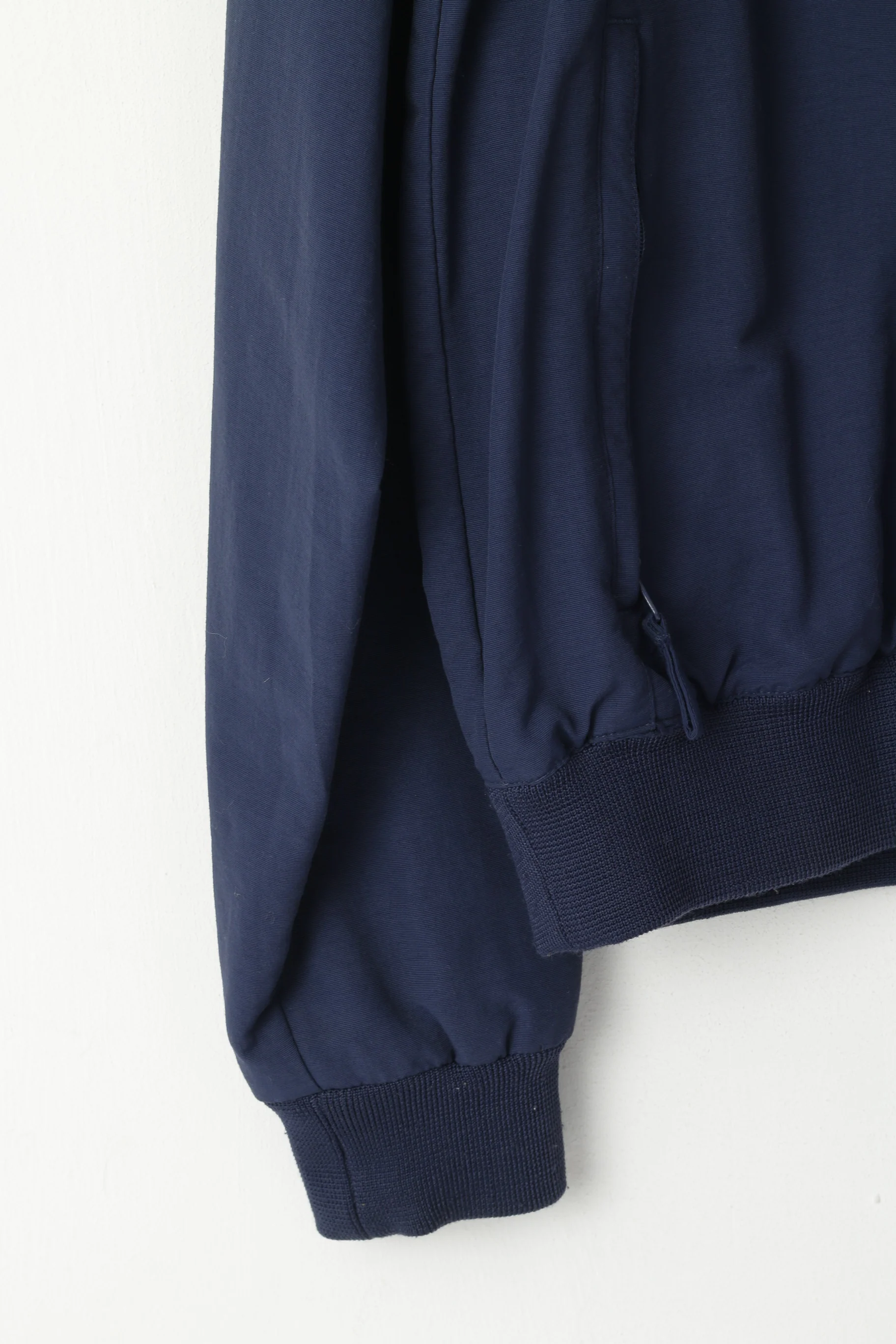 Fila Men 52 L (M) Jacket Navy Nylon Waterproof Classic Zip Up Harrington Sport Top - Image 3