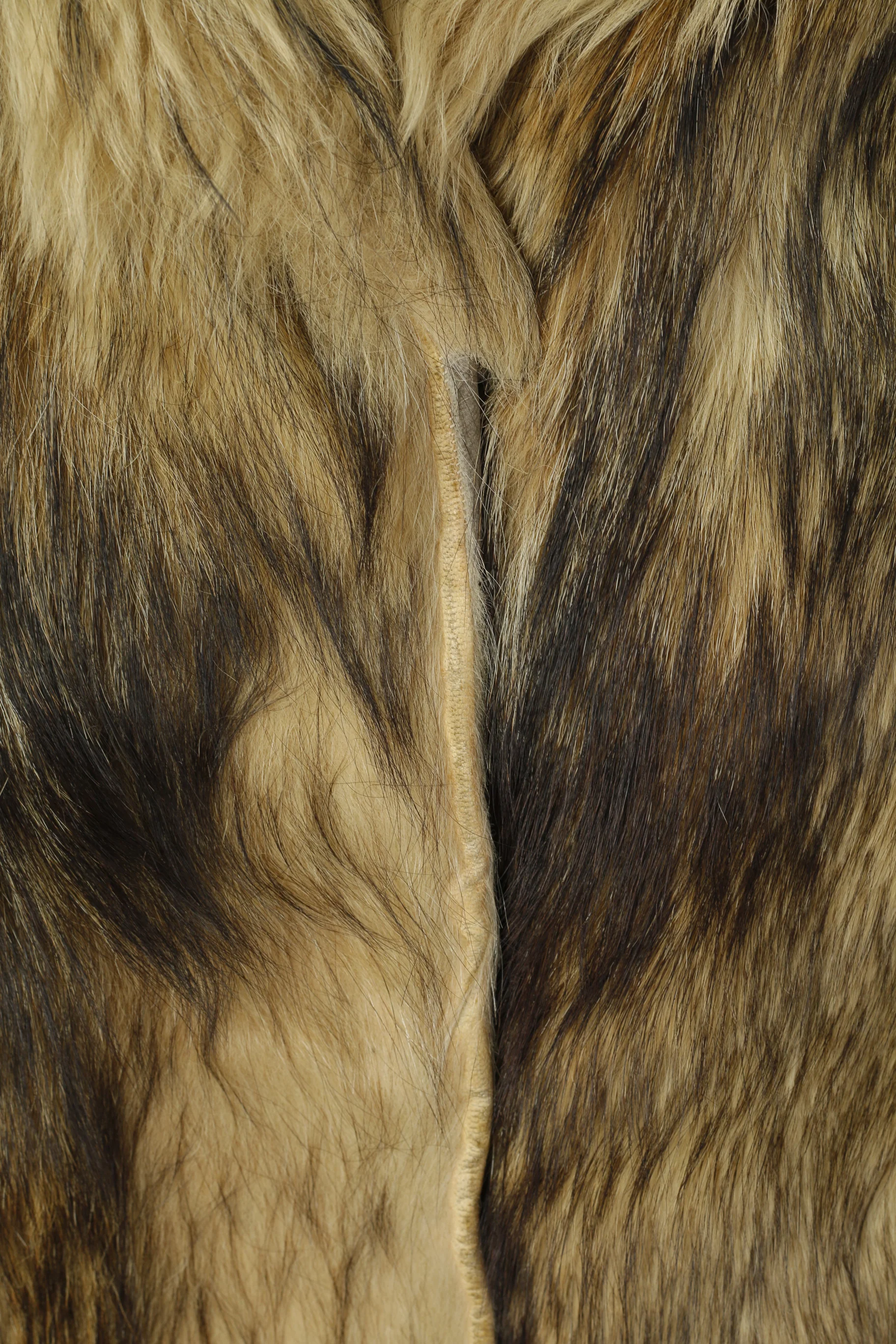 Women S Fur Brown Beige Boho Vintage Lined Classic Top - Image 4