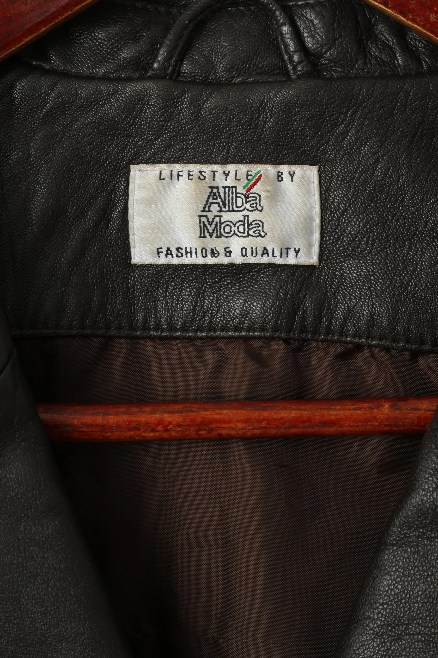 Alba Moda Women 12 38 Jacket Brown Real Leather Soft Single Breasted Classic Top - Image 3