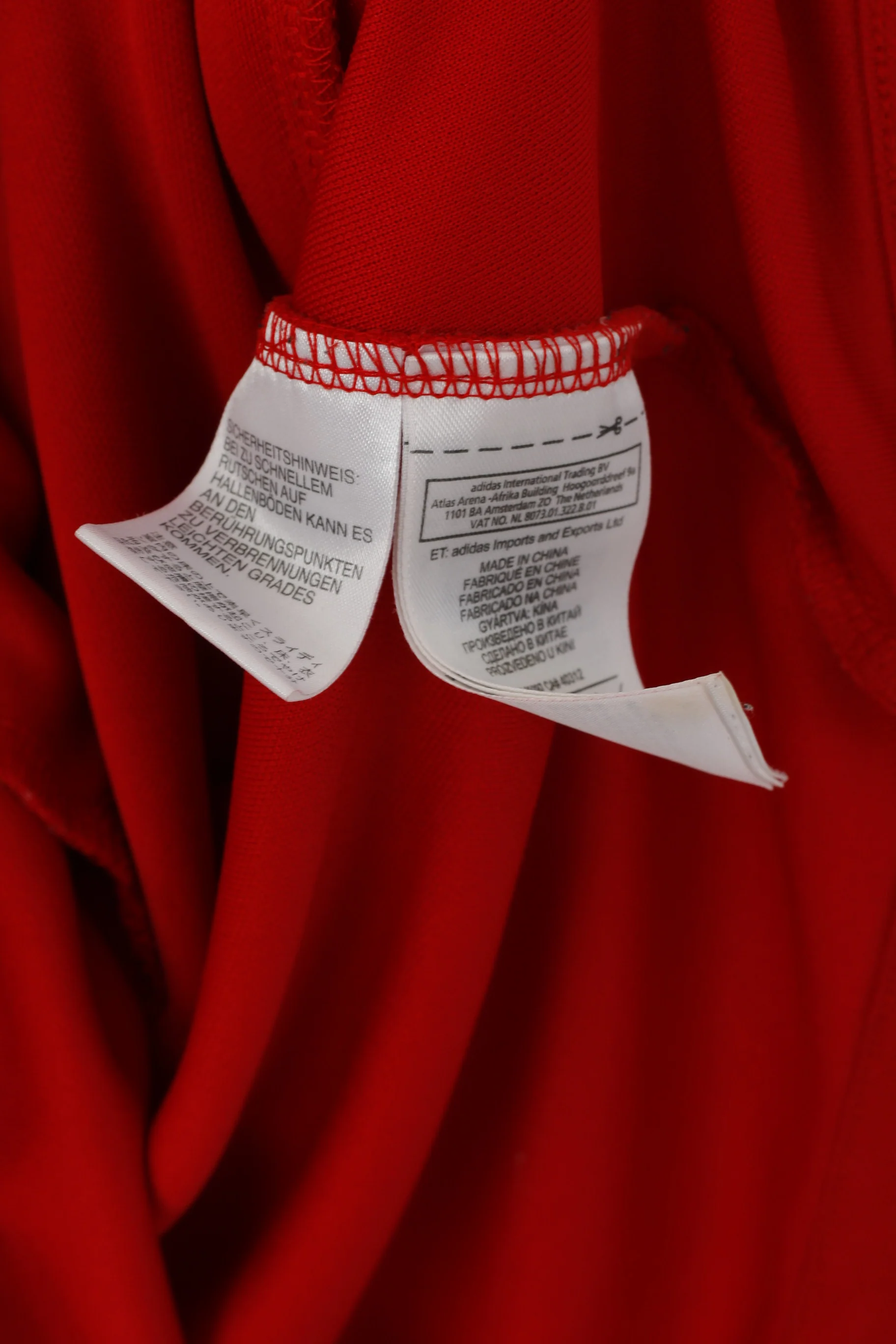 Adidas A.F.C Men S Sweatshirt Red Sunderland Football Club Zip Up Track Top - Image 6
