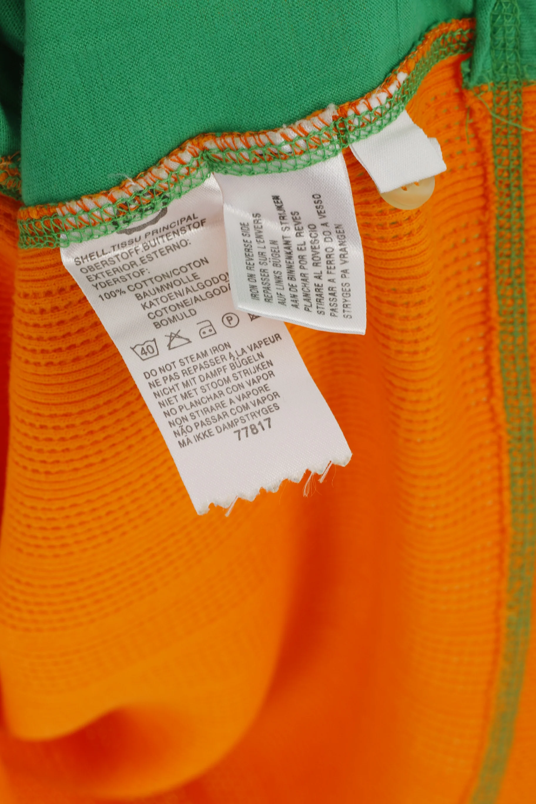 C&A Men M Shirt Orange Vintage Cotton Sport United Basic 90s Tank Top - Image 4