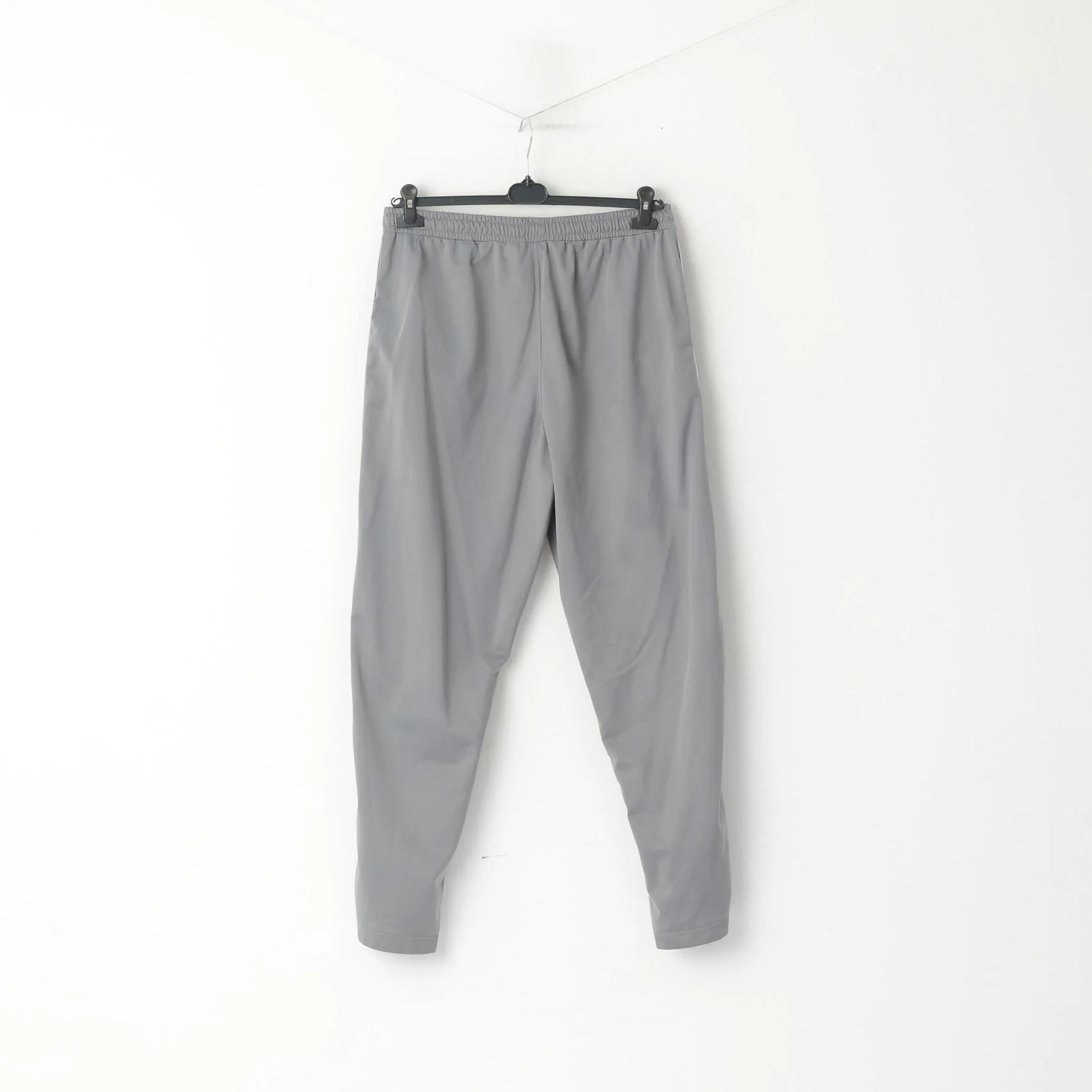 MC Orvis Sport Men 56 XL Sweatpants Grey Shiny Sportswear Side Snap Trousers - Image 4