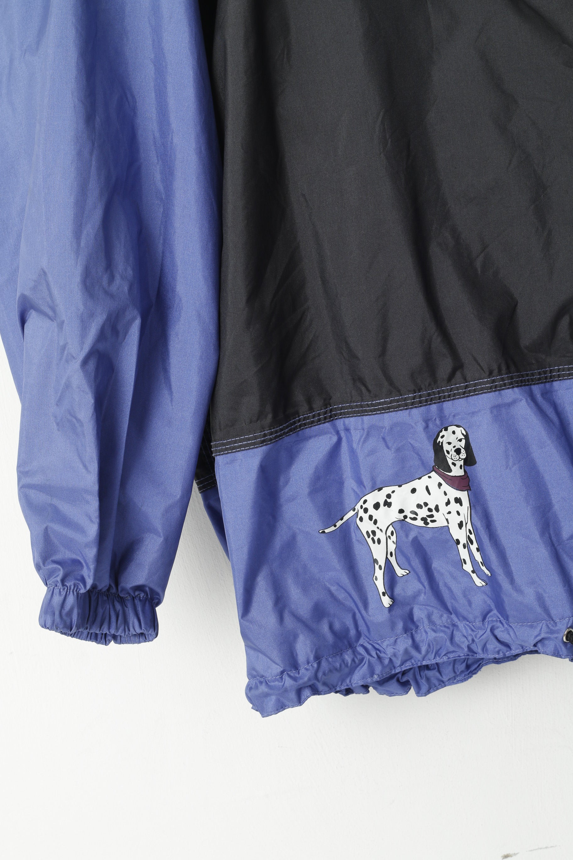 Hunde Wetter Women L Jacket Black Purple Pullover Nylon Waterproof Hooded Unisex Top - Image 3