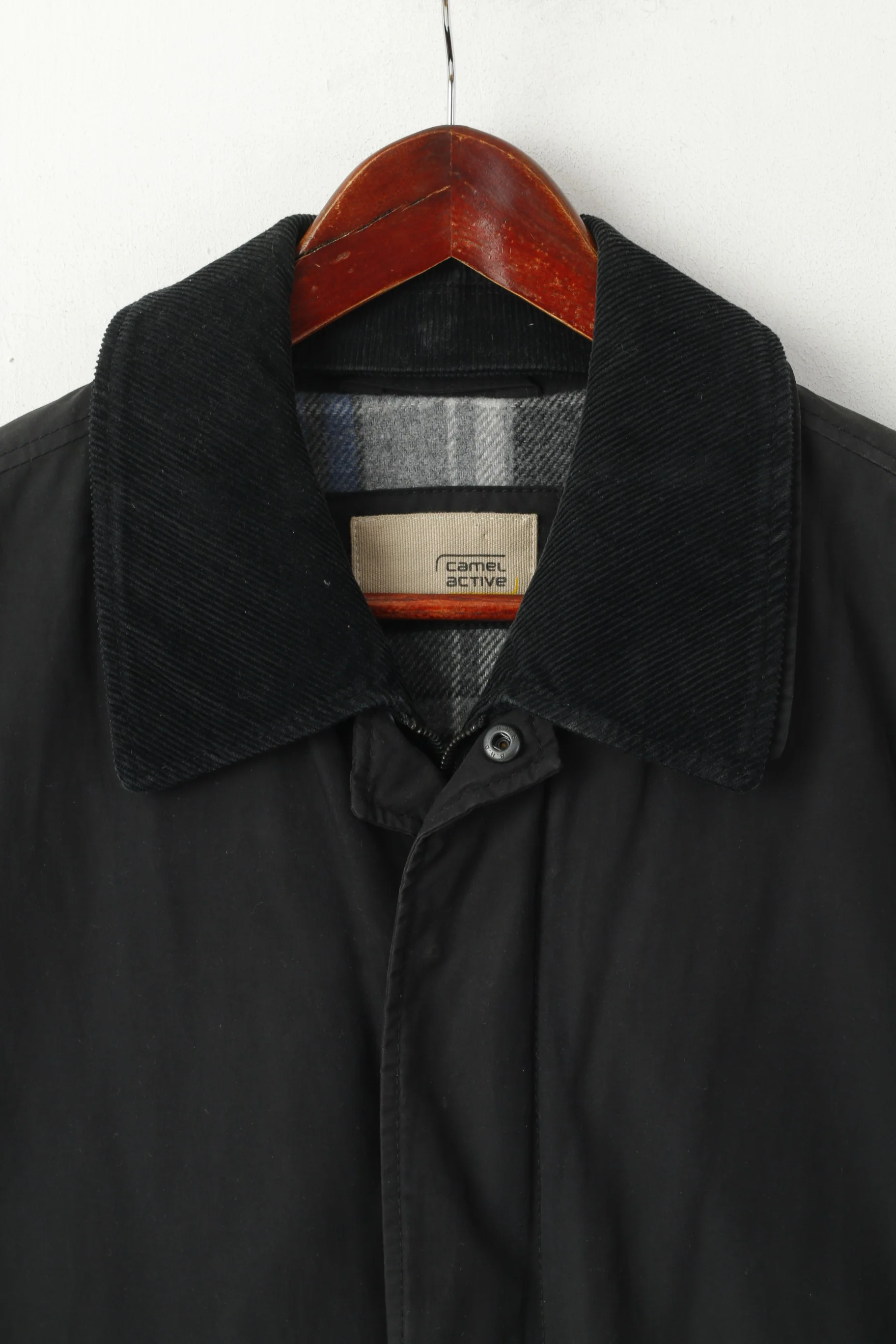 Camel Active Men M Jacket Black Lined Reality Wear Removable Collar Classic Top - Image 2