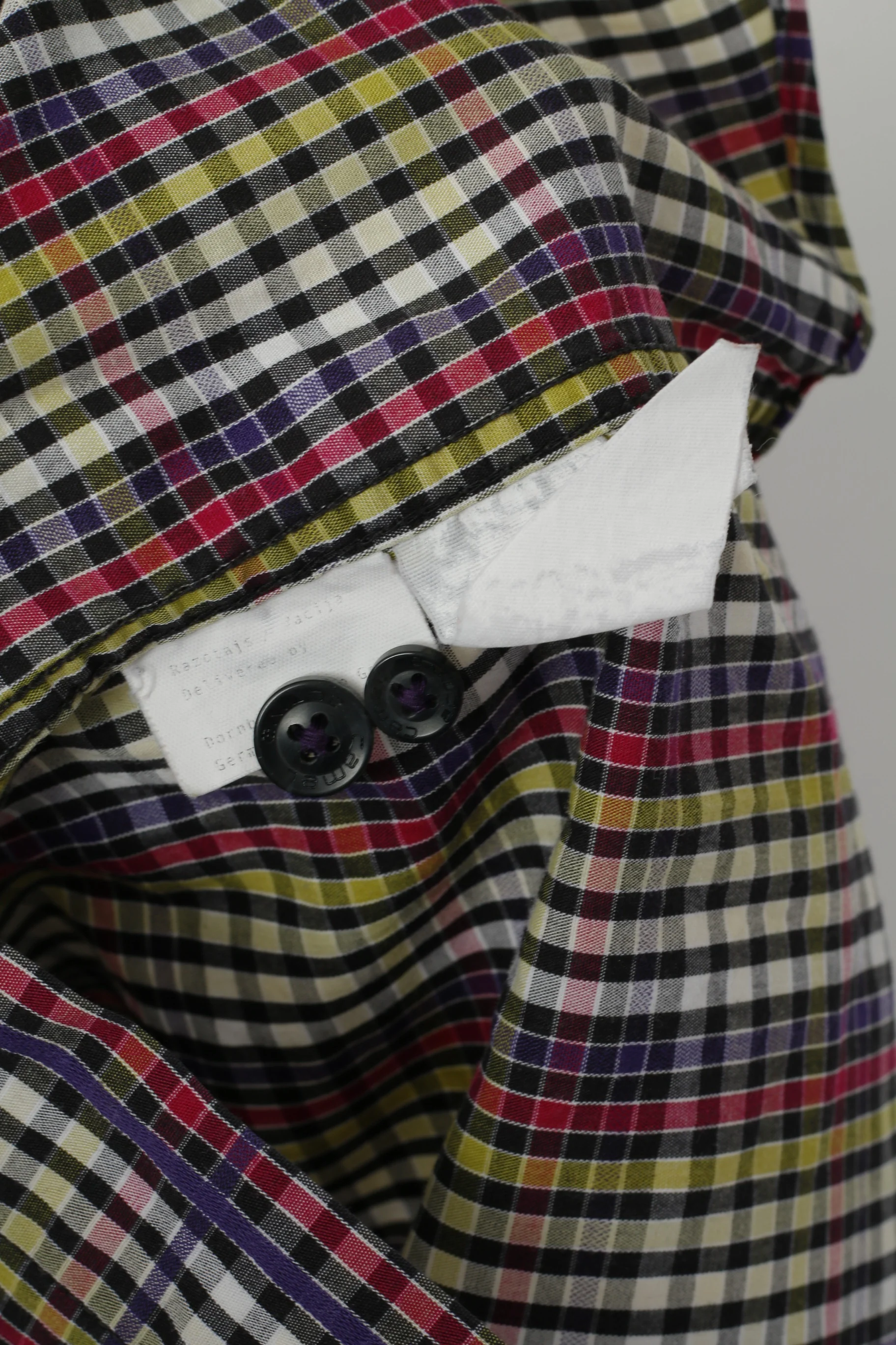 Camel Active Men L Casual Shirt Purple Check Cotton Long Sleeve Check Button Down Collar Top - Image 5