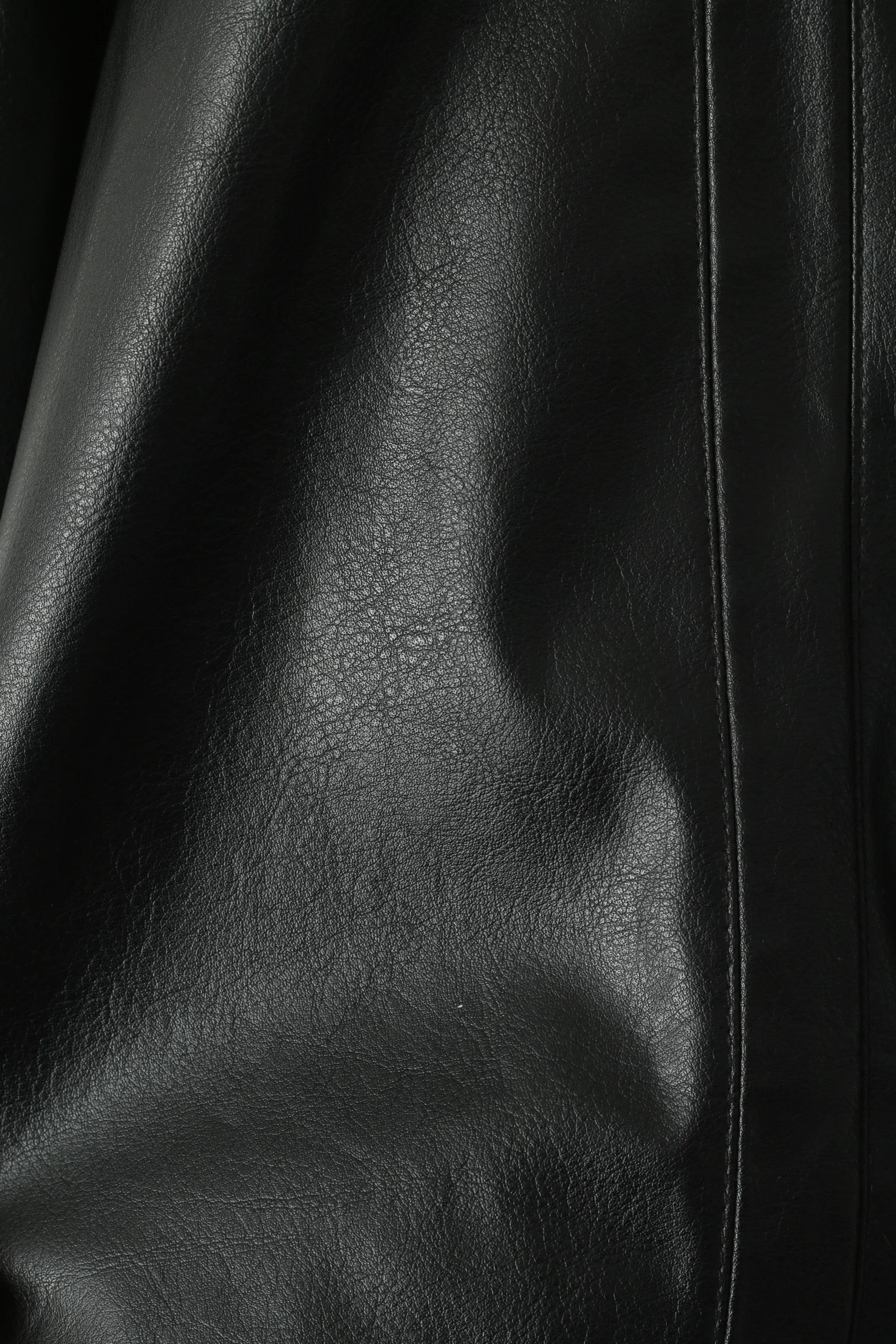 Isabelle Women 14 XL Jacket Black Leather Imitation Single Breasted Shiny Classic Soft Top - Image 5