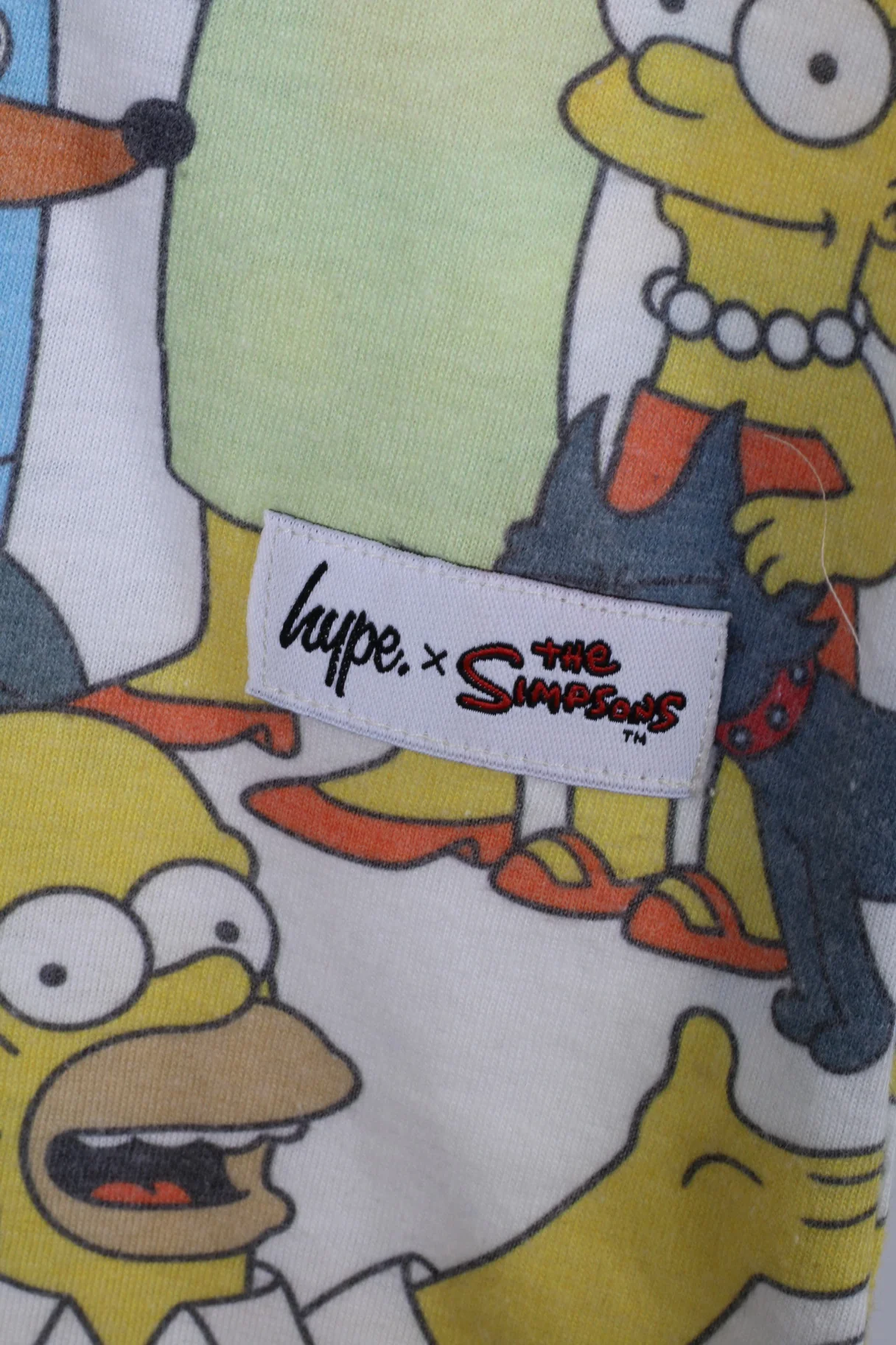 Hype The Simpsons Mens M T-Shirt Graphic Multi Printed Stretch Top - Image 4
