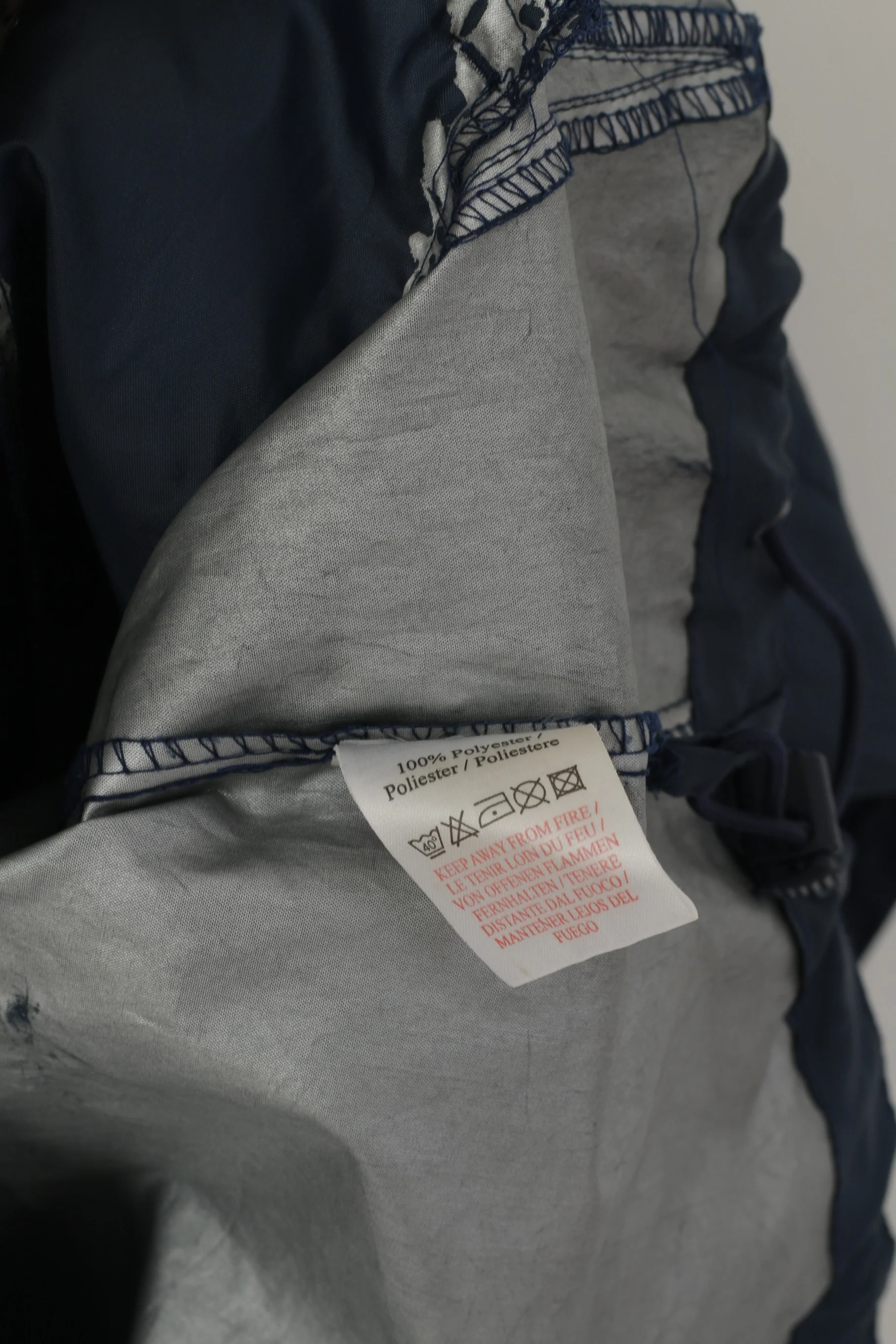 Umbro Men S Jacket Navy Full Zipper Sportswear Hidden Hood Lightweight Top - Image 5
