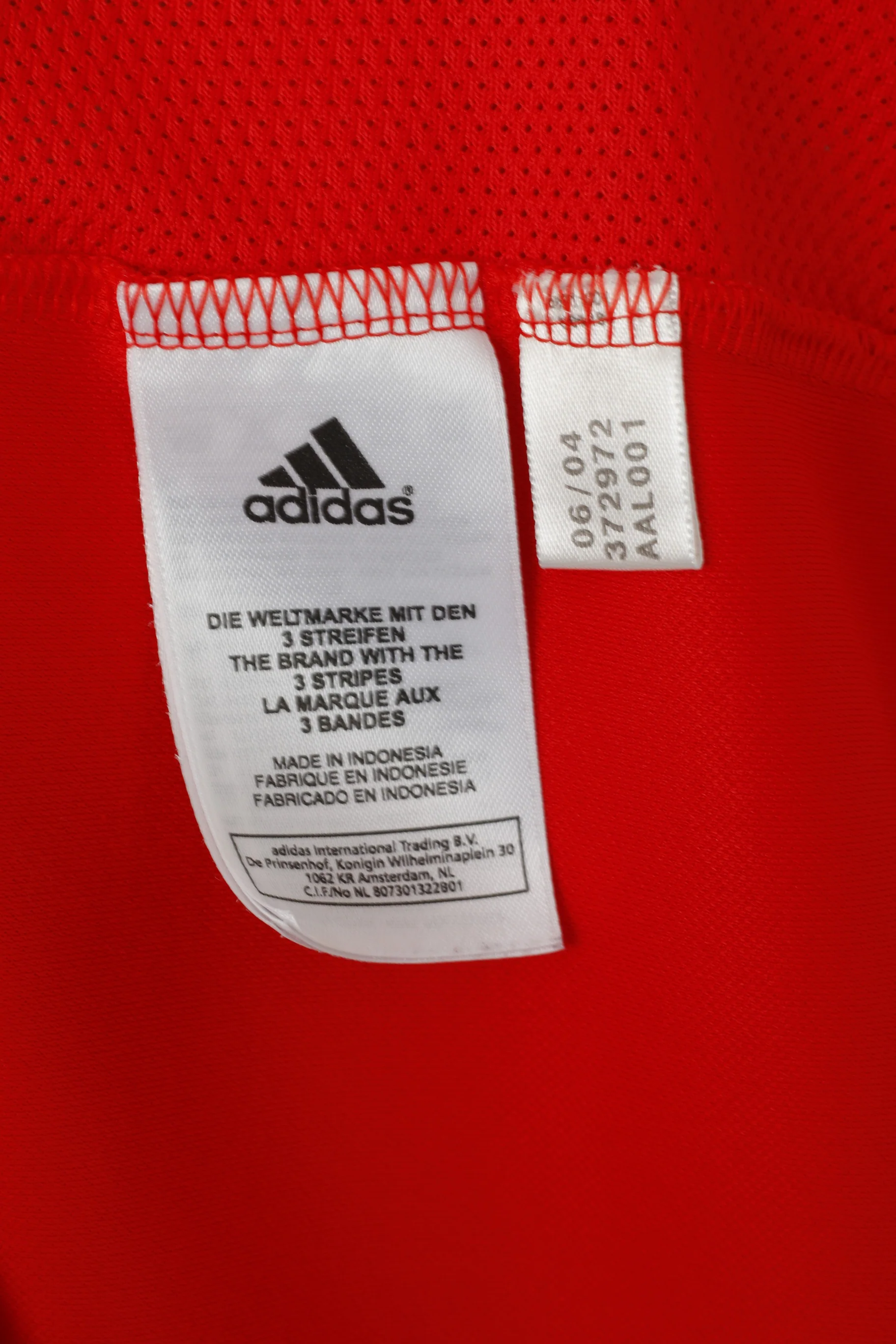 Adidas Men L Shirt Red Japan Jersey Football Activewear Sport Top - Image 5