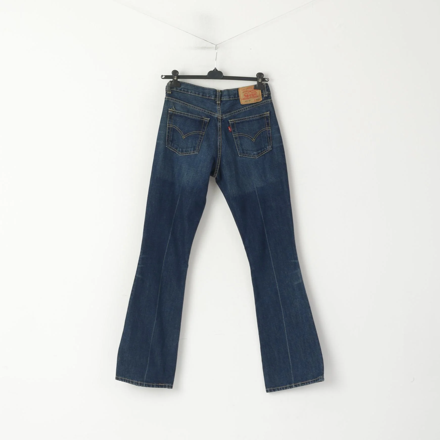 Levi Strauss & Co. Women 30 34 Trousers Navy Cotton Denim 525 Bootcut Pants - Image 6