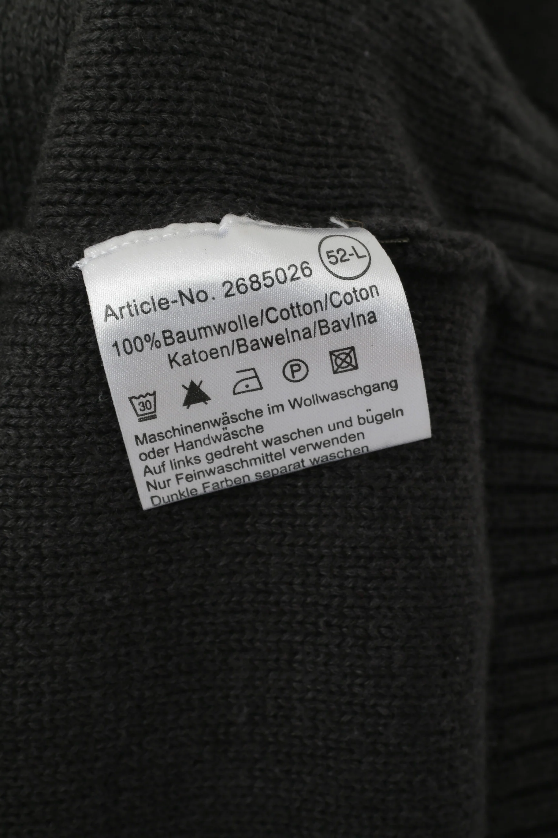 Lerros Men L Jumper Grey Cotton Crew Neck Deer Elk Isand National Park Sweater - Image 5