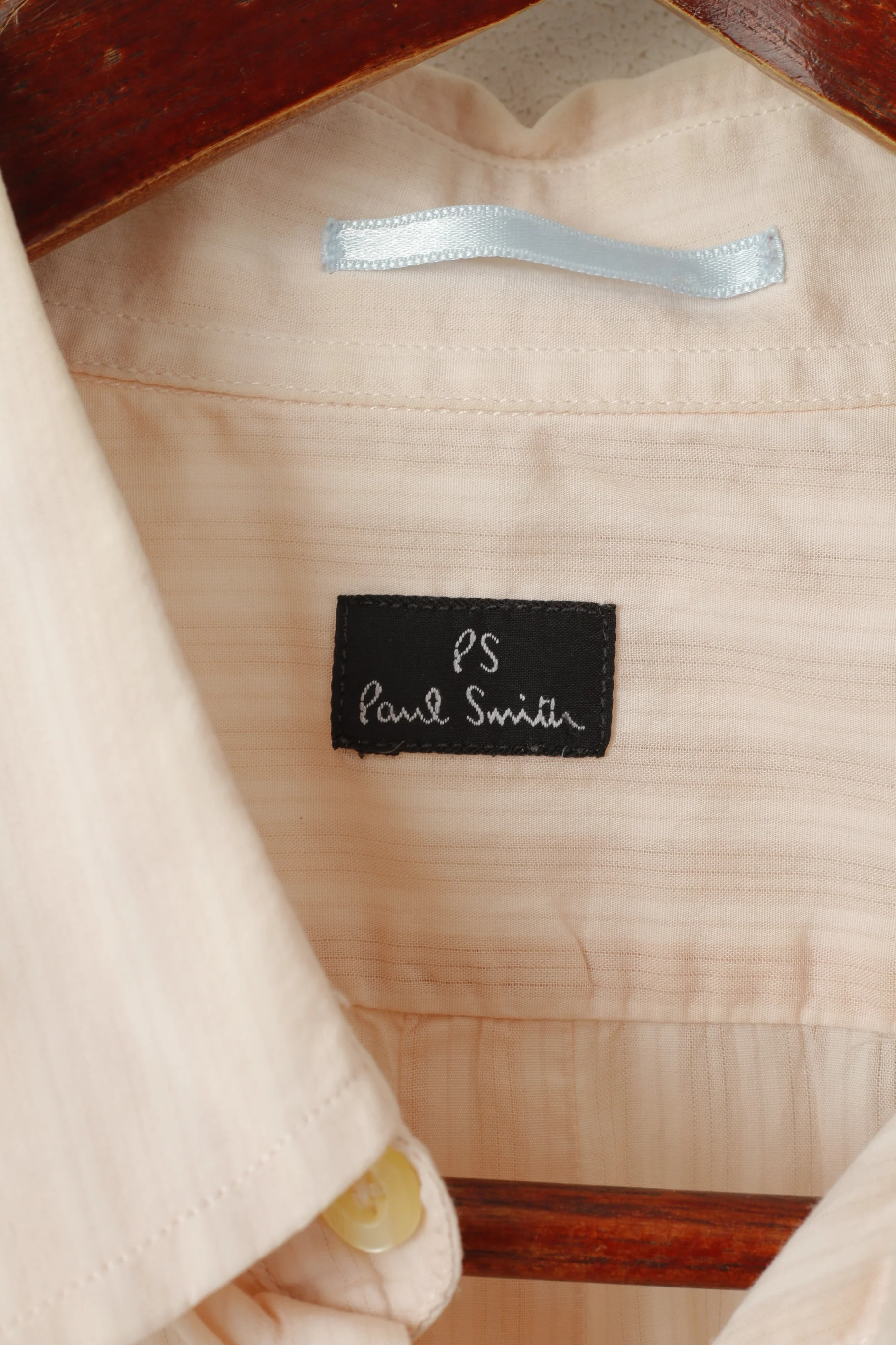 Paul Smith Women L Casual Shirt Pink Cotton Transparent Material Short Sleeve Top - Image 4