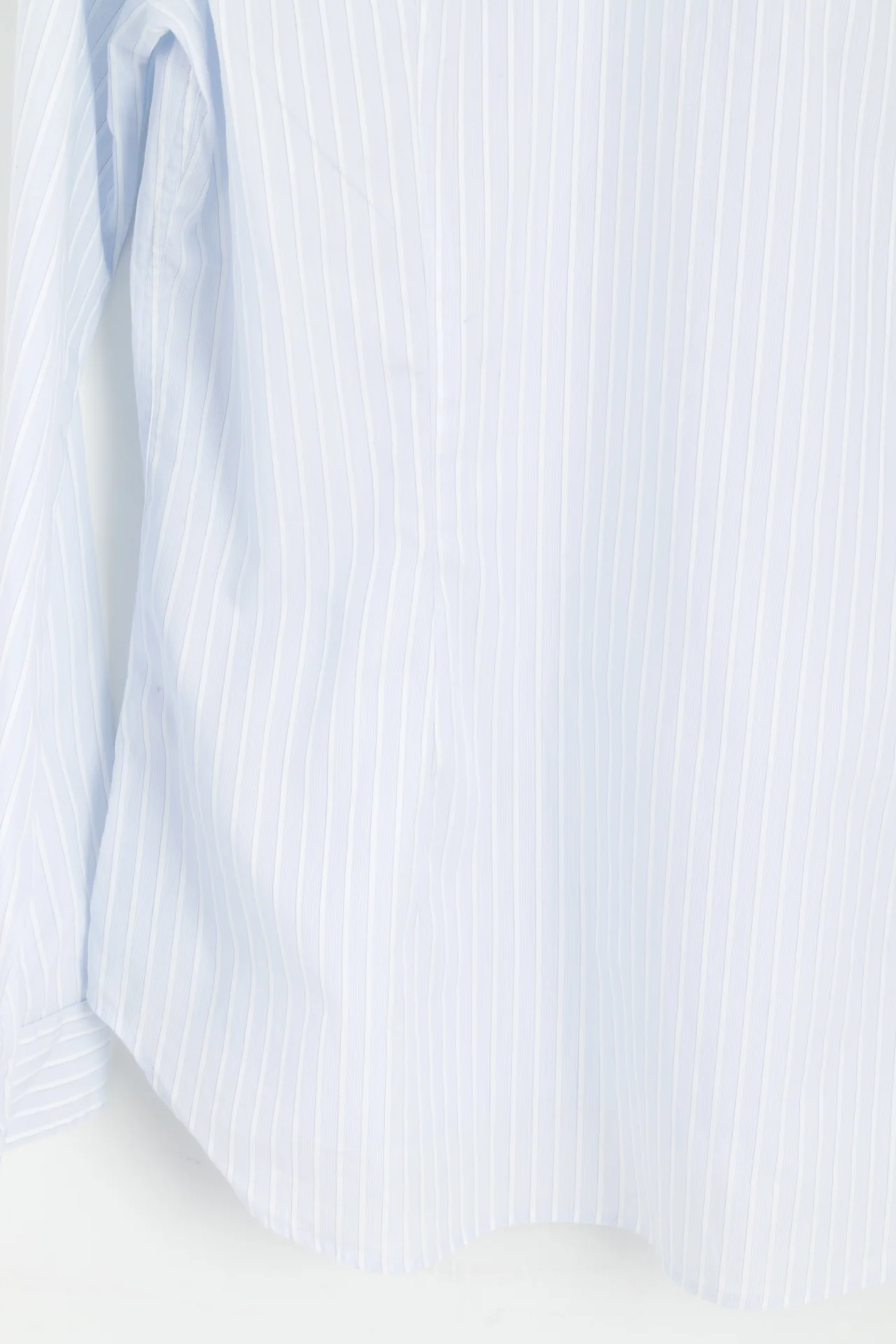 Paul Smith Men XL Casual Shirt Blue Striped Cotton Fitted Long Sleeve Top - Image 6