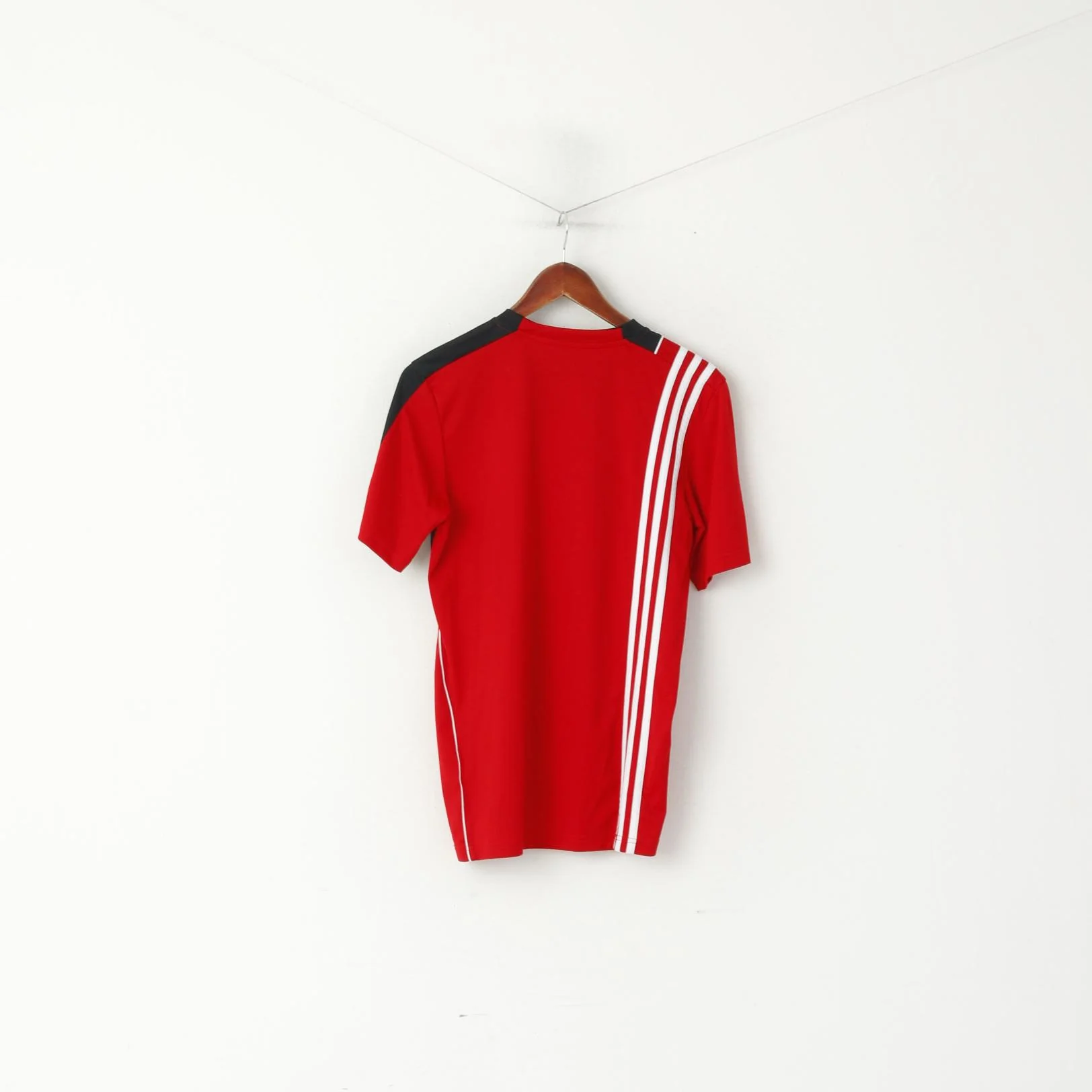 Adidas Youth 15-16 Age 176 Shirt Red Training Football Jersey Big Logo Top - Image 7