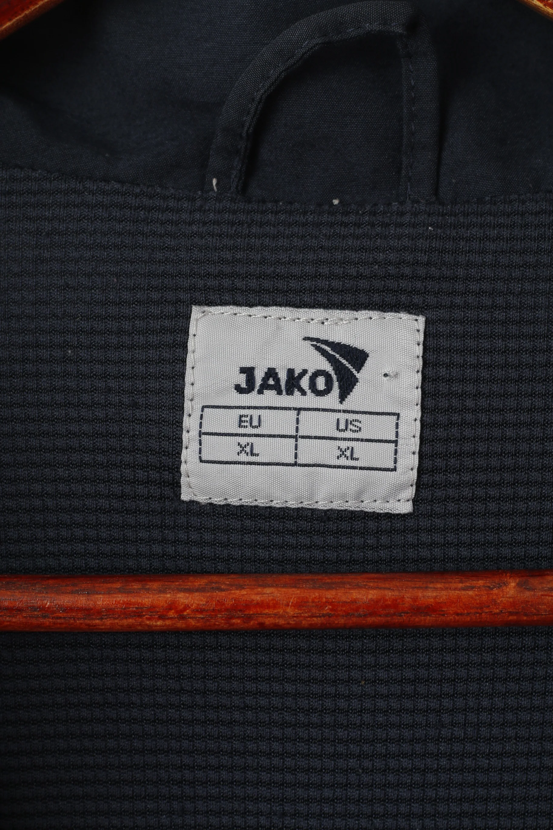Jako Men XL Jacket Vintage Navy Sportswear Full Zipper One Activewear Track Top - Image 4