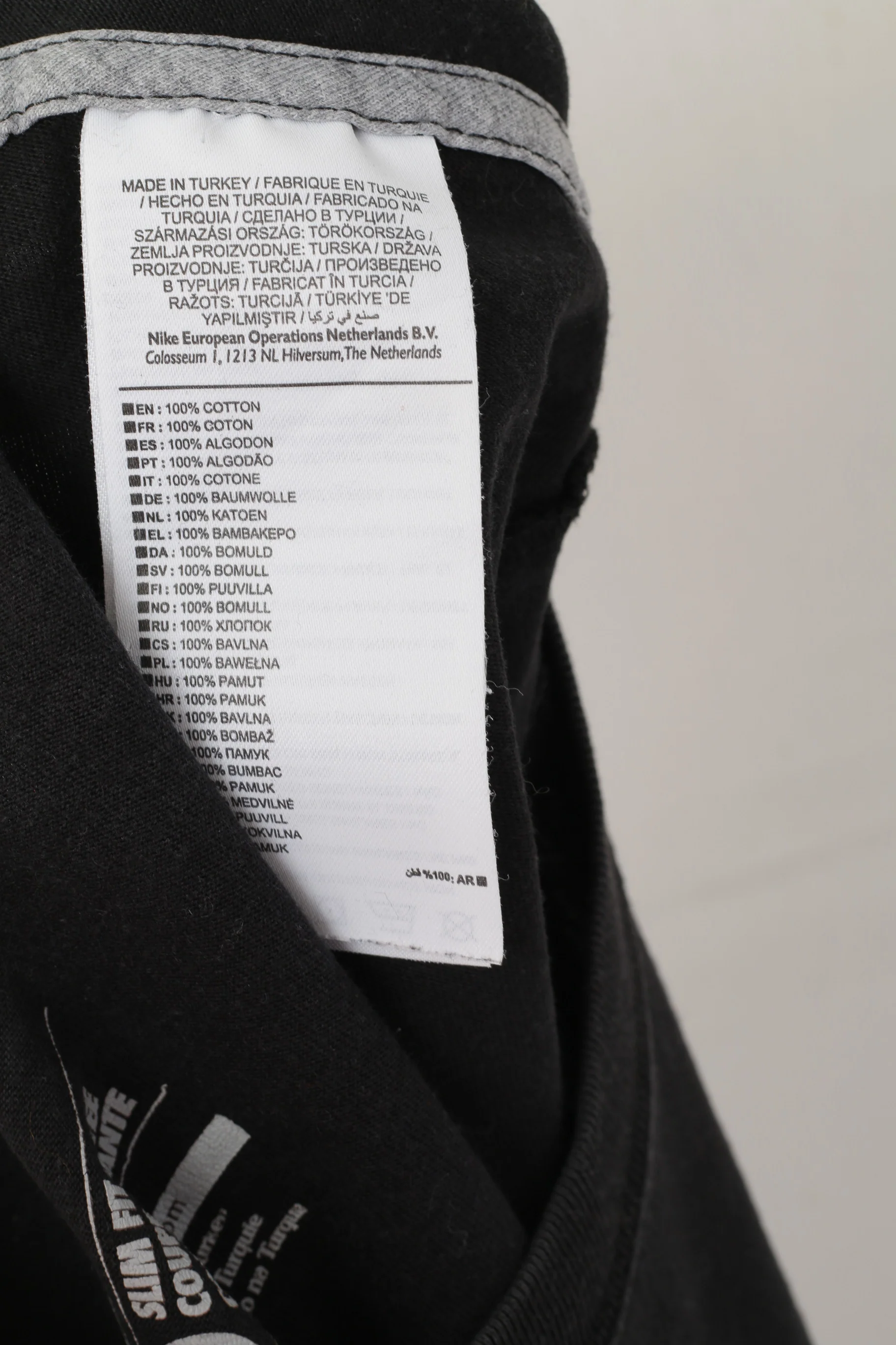 Nike Women M Shirt Black Cotton Graphic Risk Everything Slim Fit Top - Image 4