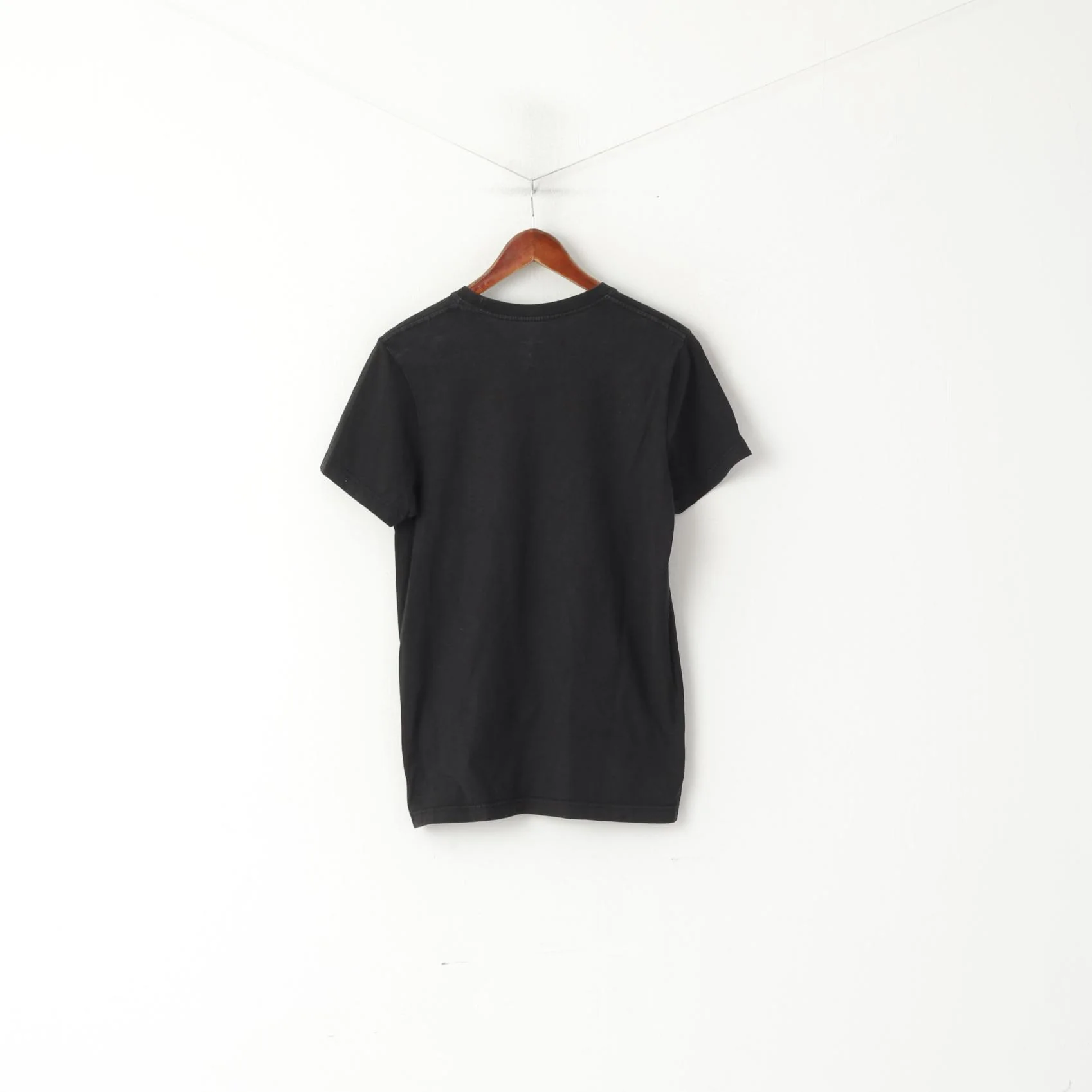 Nike Women M Shirt Black Cotton Graphic Risk Everything Slim Fit Top - Image 5