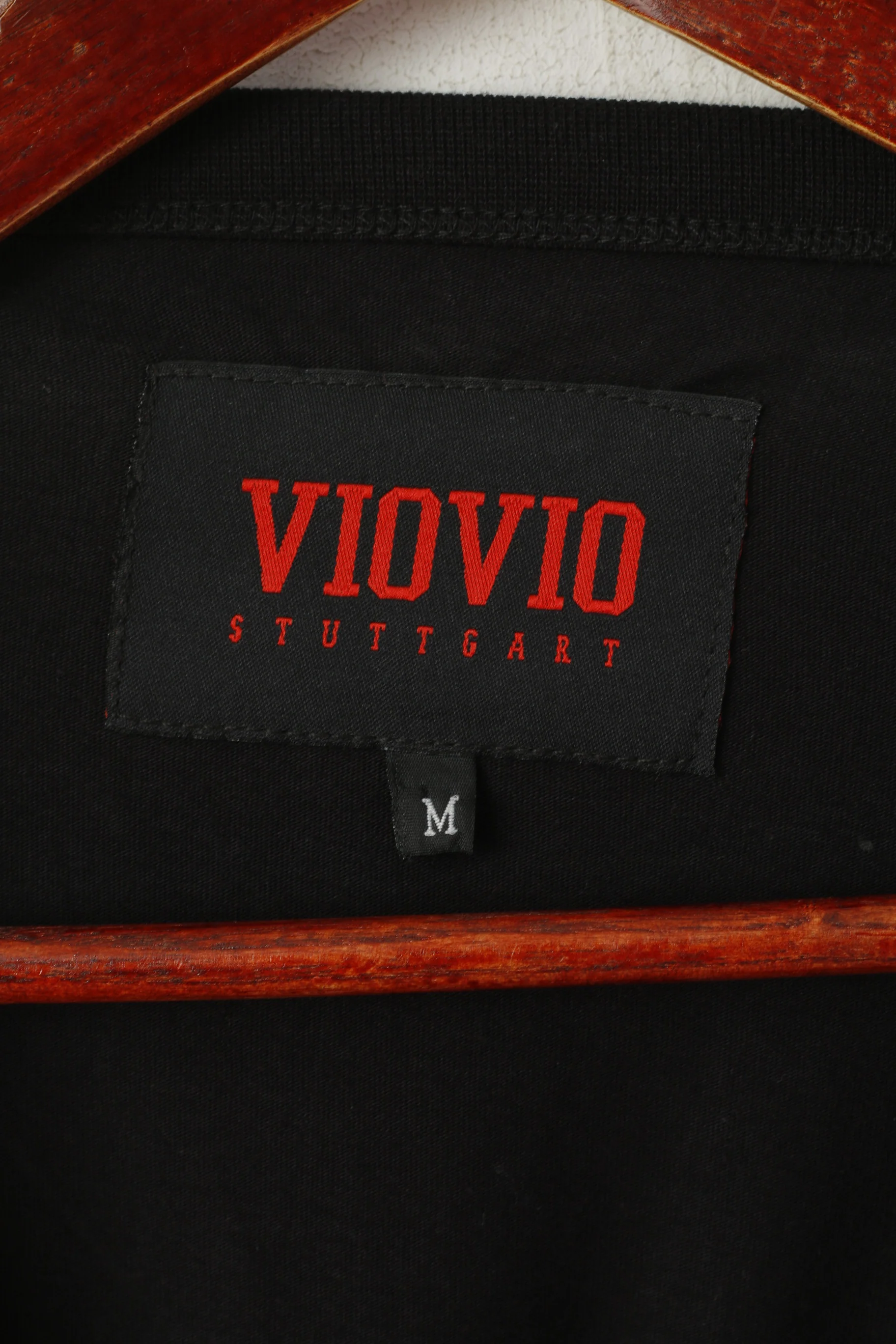 VioVio Stuttgart Women M Sweatshirt Black Cotton Cropped Oversize Top - Image 4