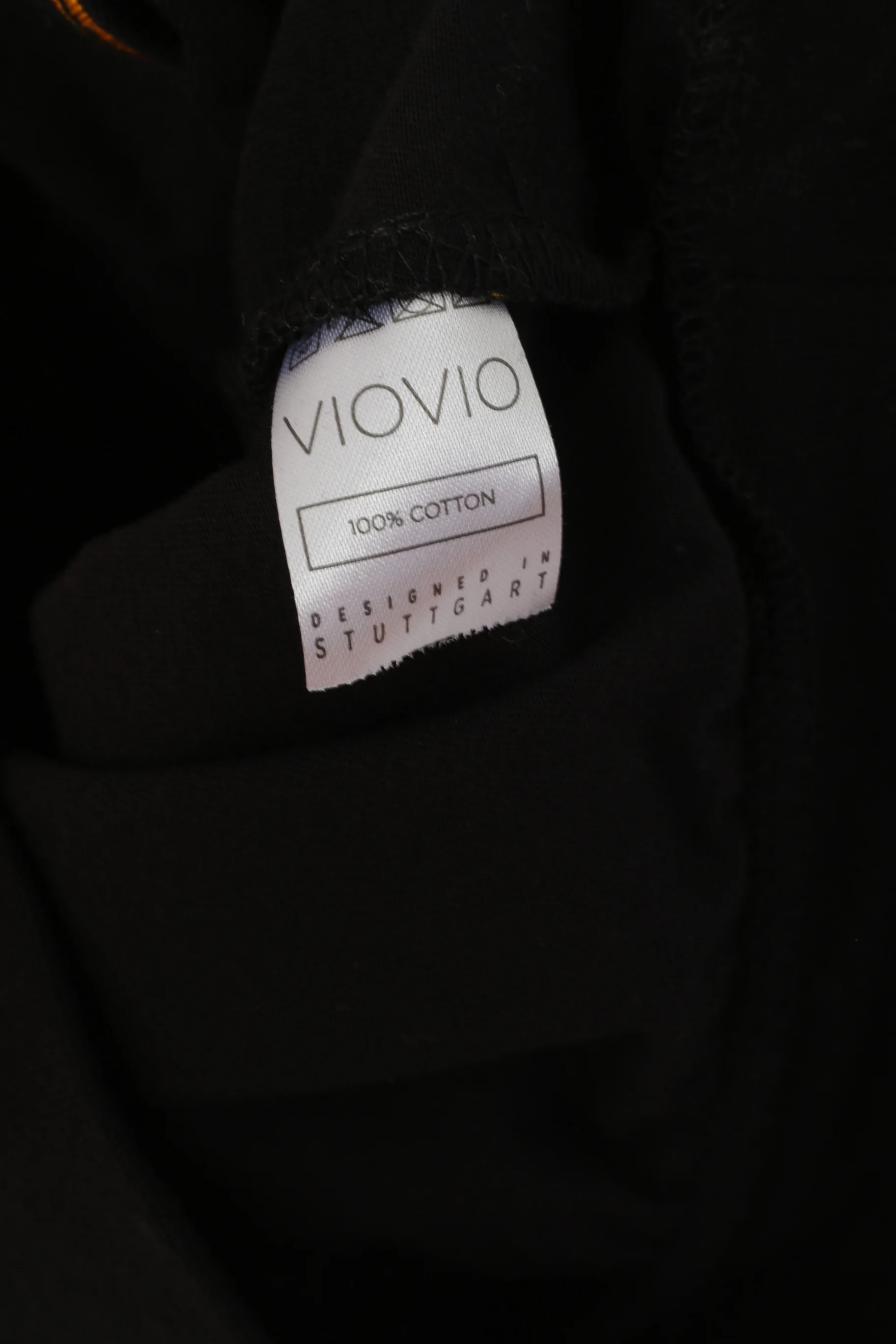VioVio Stuttgart Women M Sweatshirt Black Cotton Cropped Oversize Top - Image 5