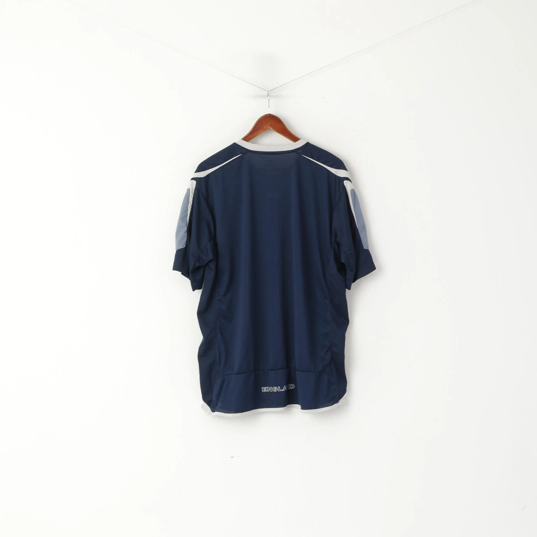 Umbro National England Team Men 2XL Shirt Navy Football Jeresy Vintage Top - Image 6
