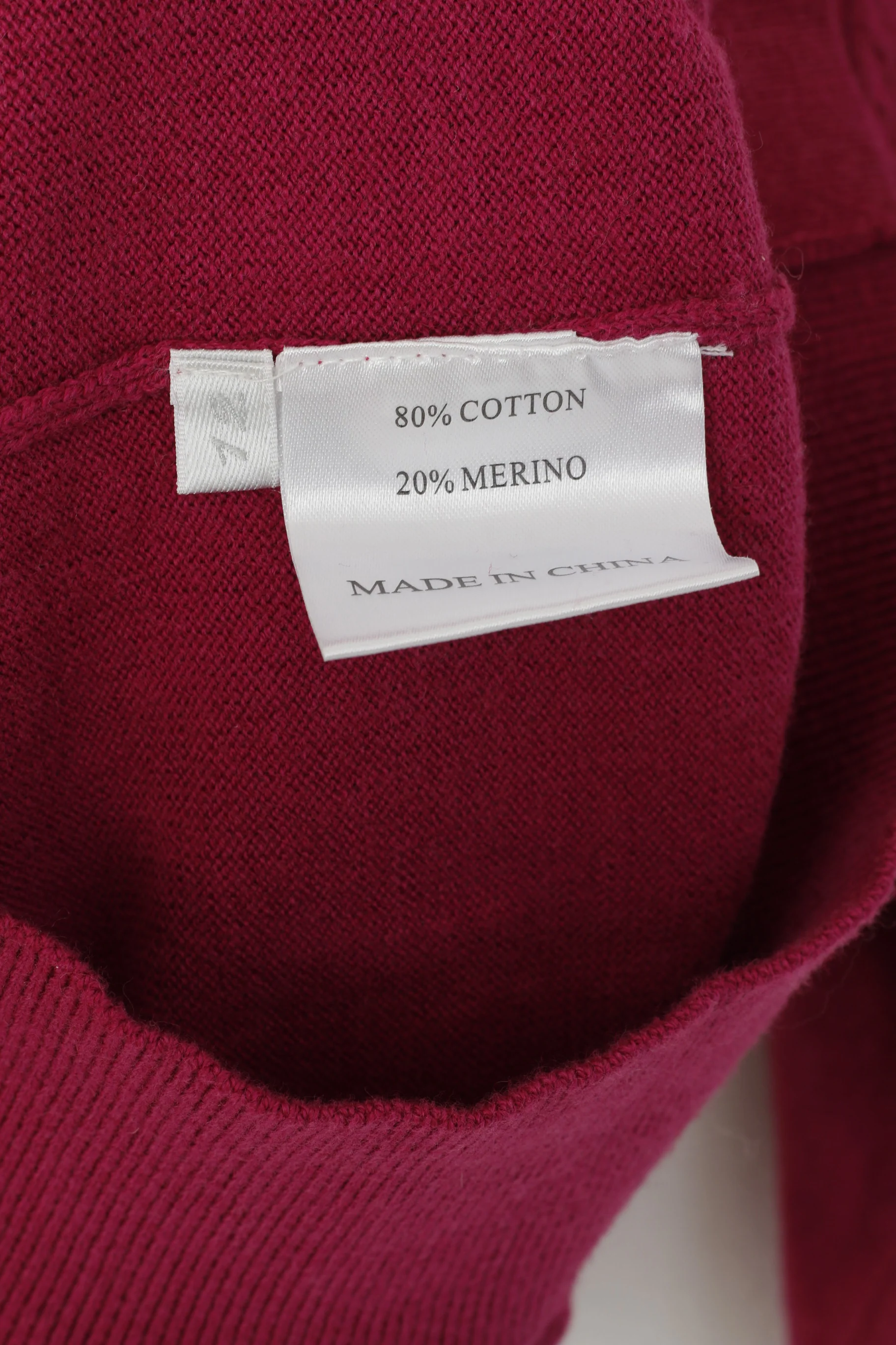 Ping Collection Women 12 L Jumper Fuchsia Cotton Golf Sport Diamont V Neck Sweater - Image 5