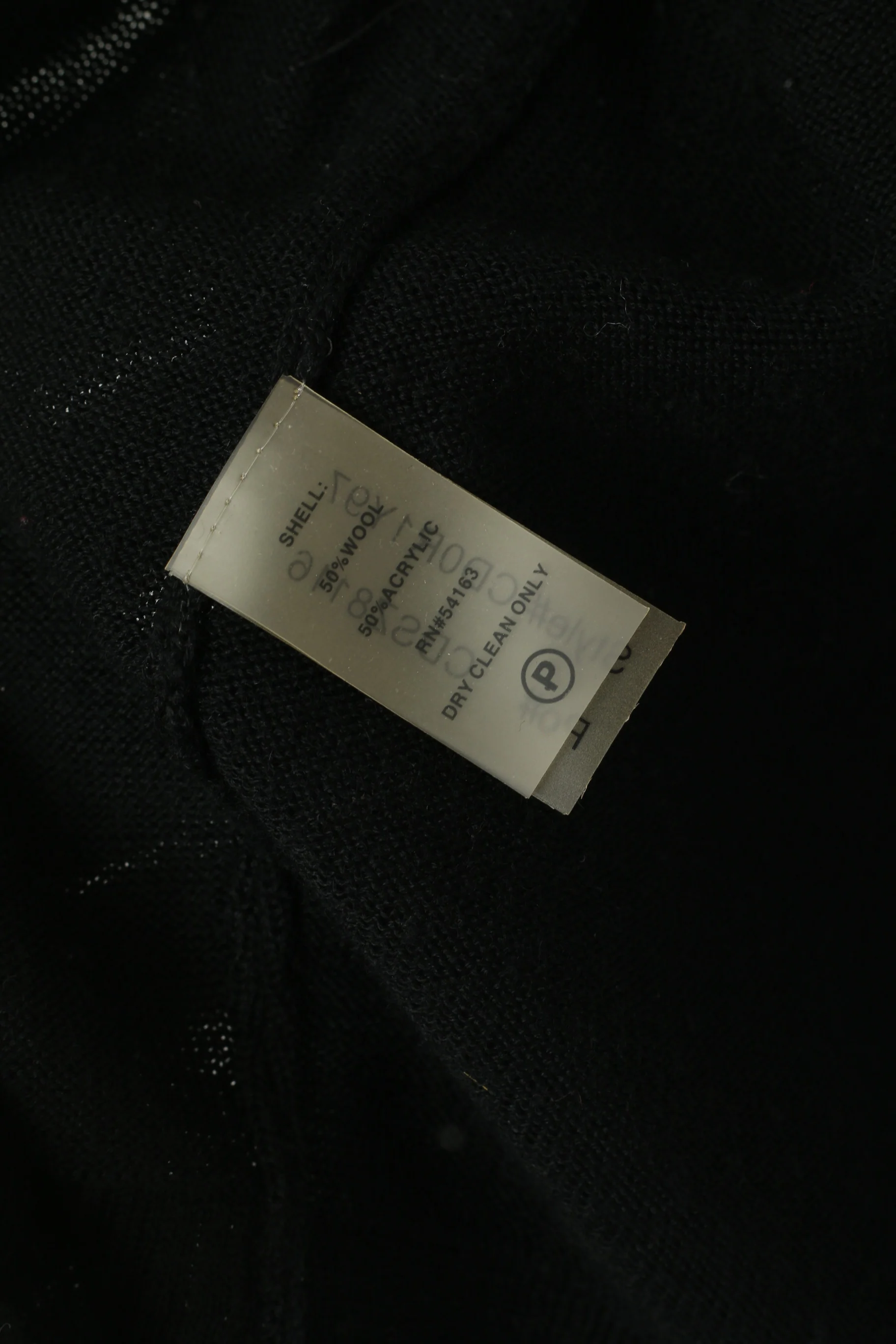 Calvin Klein Women M Sweater Bolero Black Wool Acrylic Cropped 3/4 Sleeve Top - Image 4