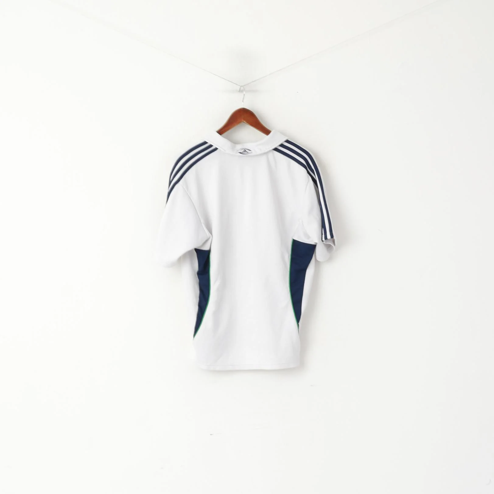 Adidas IRB Men M Polo Shirt White 2007 Rugby World Cup France Vintage Top - Image 7