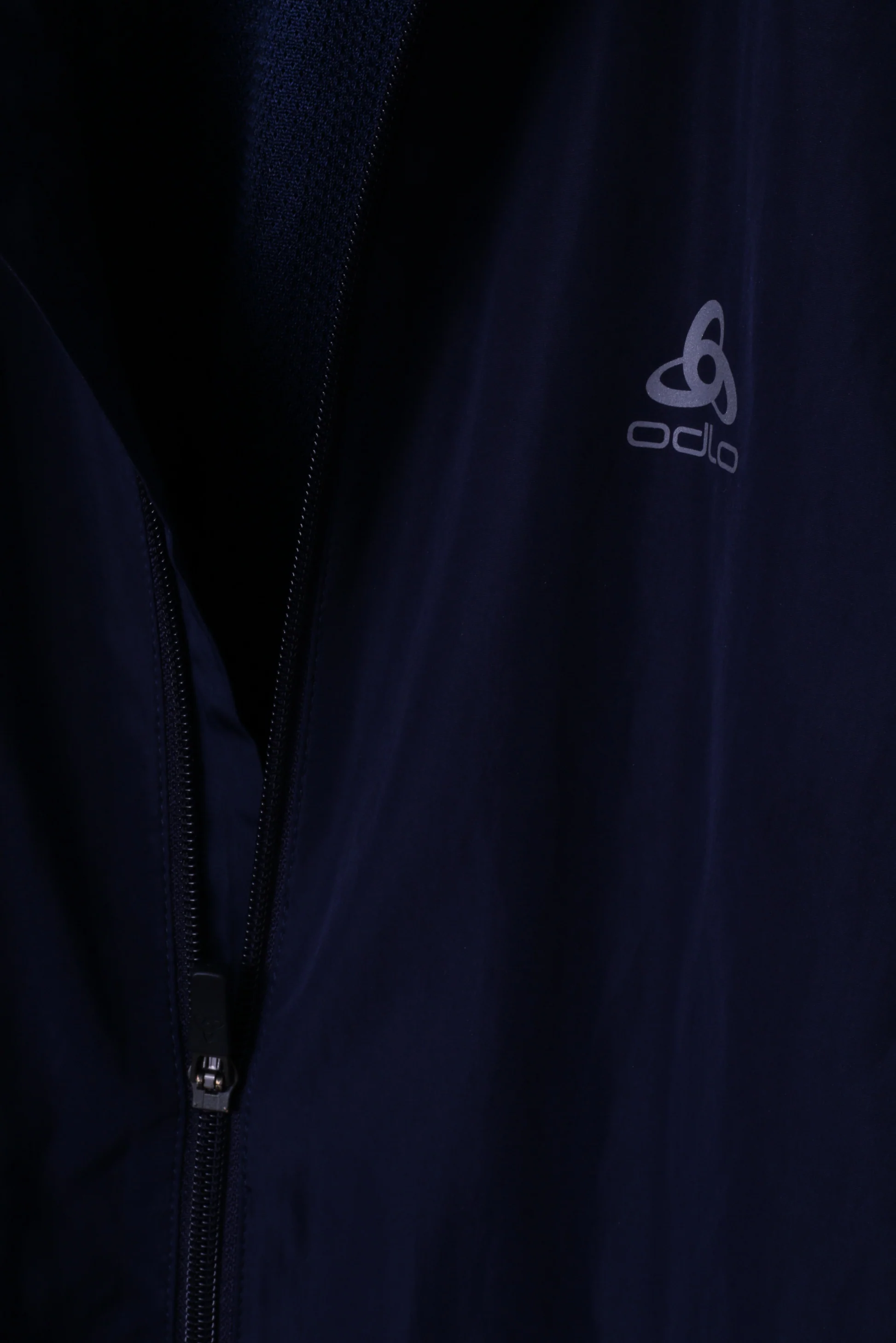 ODLO Mens XXL Jacket Navy Lightweight Zip Up Active Sportswear Windproof Top - Image 3