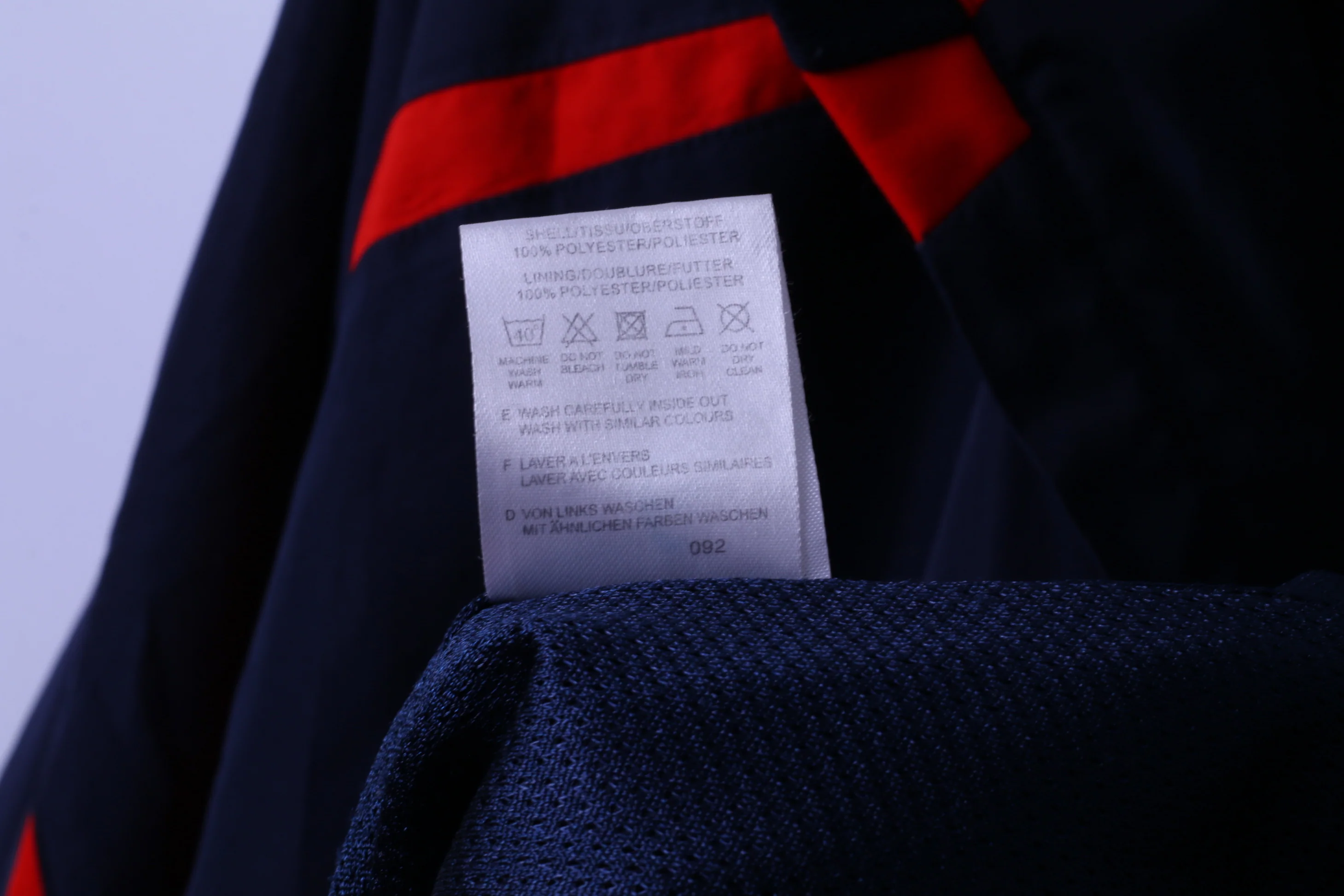 ODLO Mens XXL Jacket Navy Lightweight Zip Up Active Sportswear Windproof Top - Image 7
