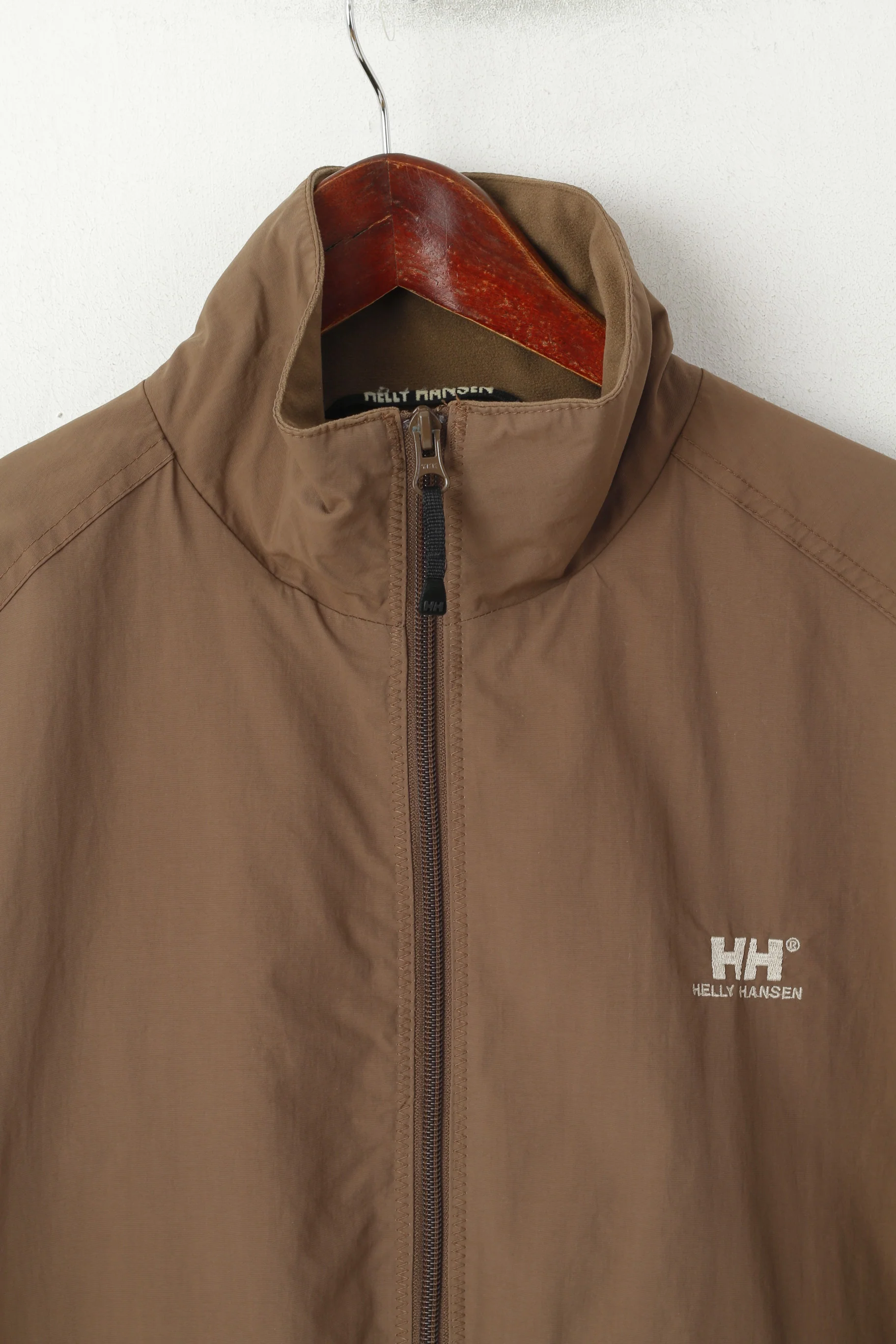 Helly Hansen Women S Jacket Brown Nylon Waterproof Full Zip Lightweight Top - Image 2