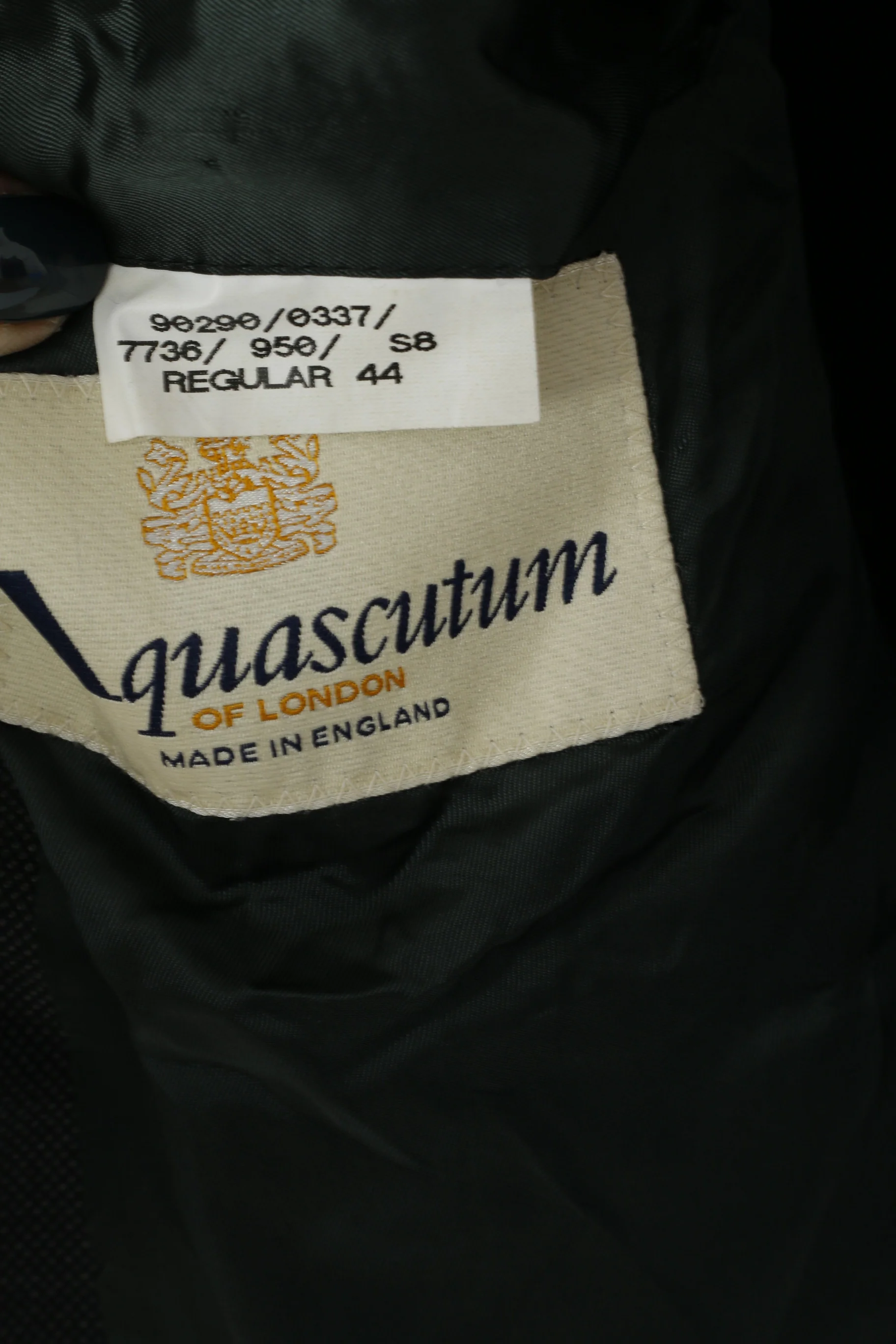 Aquascutum of London Men 44 Blazer Charcoal New Wool Double Breasted Jacket - Image 5