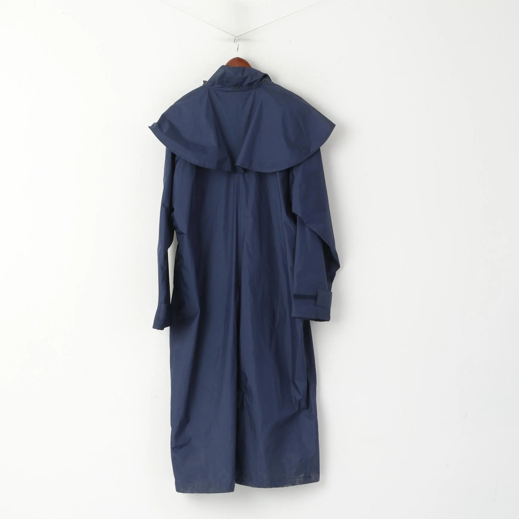 Target Dry Men XL Raincoat Navy Full Lenght Trench Mac Full Zipper Coat - Image 7
