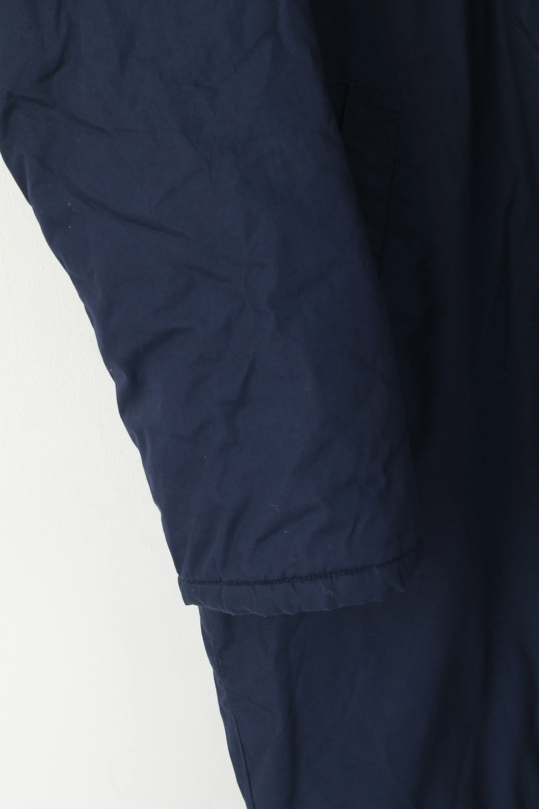 Umbro Men XL Coat Navy Vintage Oversize Full Zipper Light Padded Outdoot - Image 3
