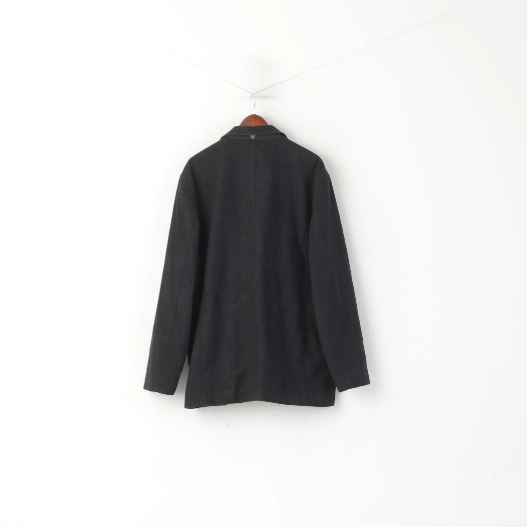 Canson Of Denmark Men 58 XXL Jacket Charcoal Grey Classic Single Breasted Coat - Image 7