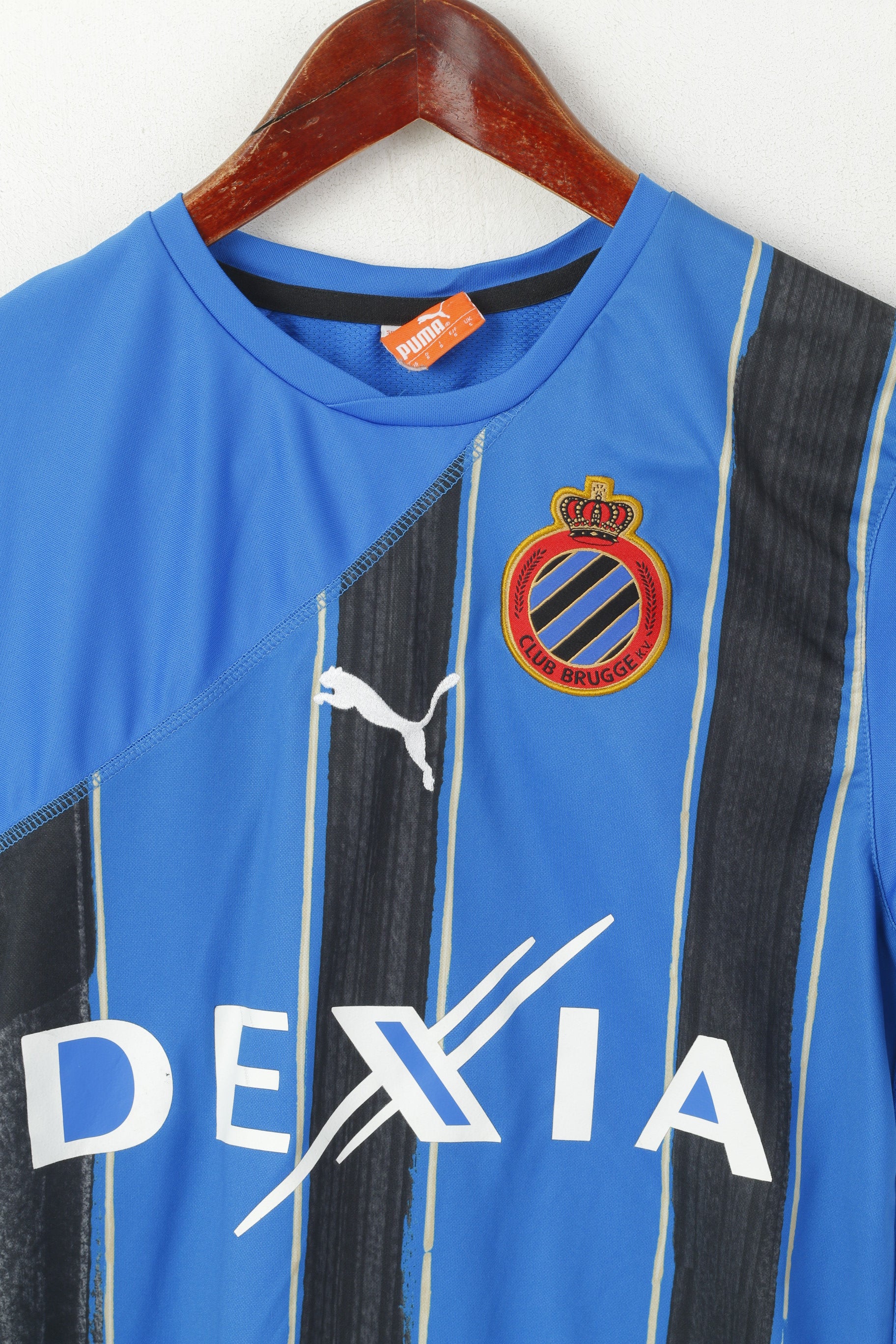Puma Men S Shirt Blue Club Brugge KV Football Sportswear Jersey Top - Image 2