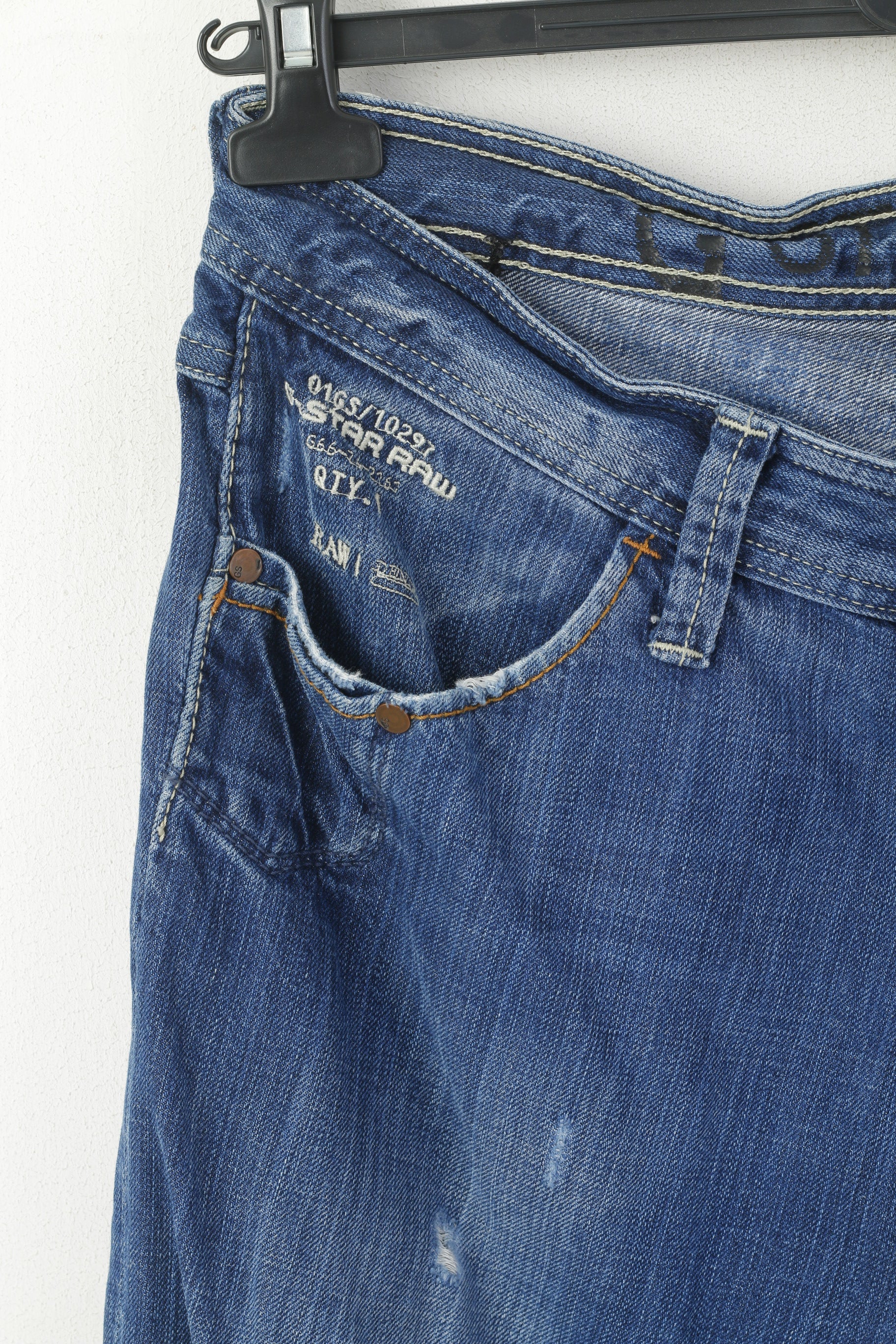 G-Star Raw Men 32 Jeans Trousers Blue Denim Cotton Locker Regular Pants - Image 2